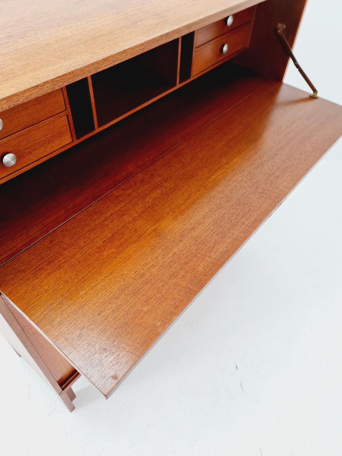 Vintage teak danish Highboard /Secretary By Bräntorps Fiesta library , 1960s