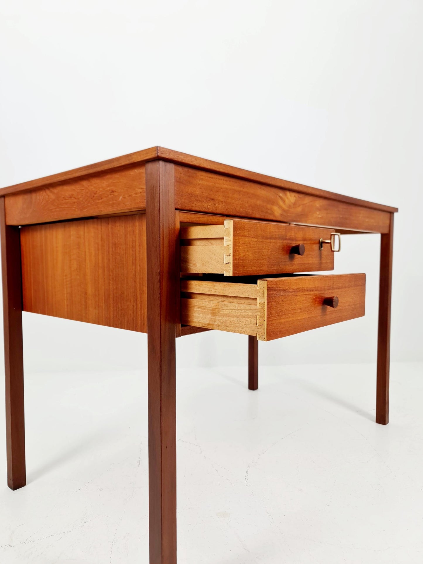 Midcentury Danish Teak Desk by Domino mobler, 1960s