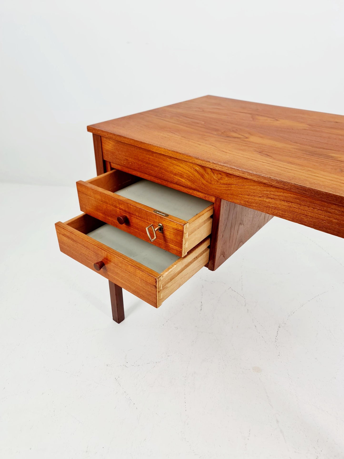 Midcentury Danish Teak Desk by Domino mobler, 1960s