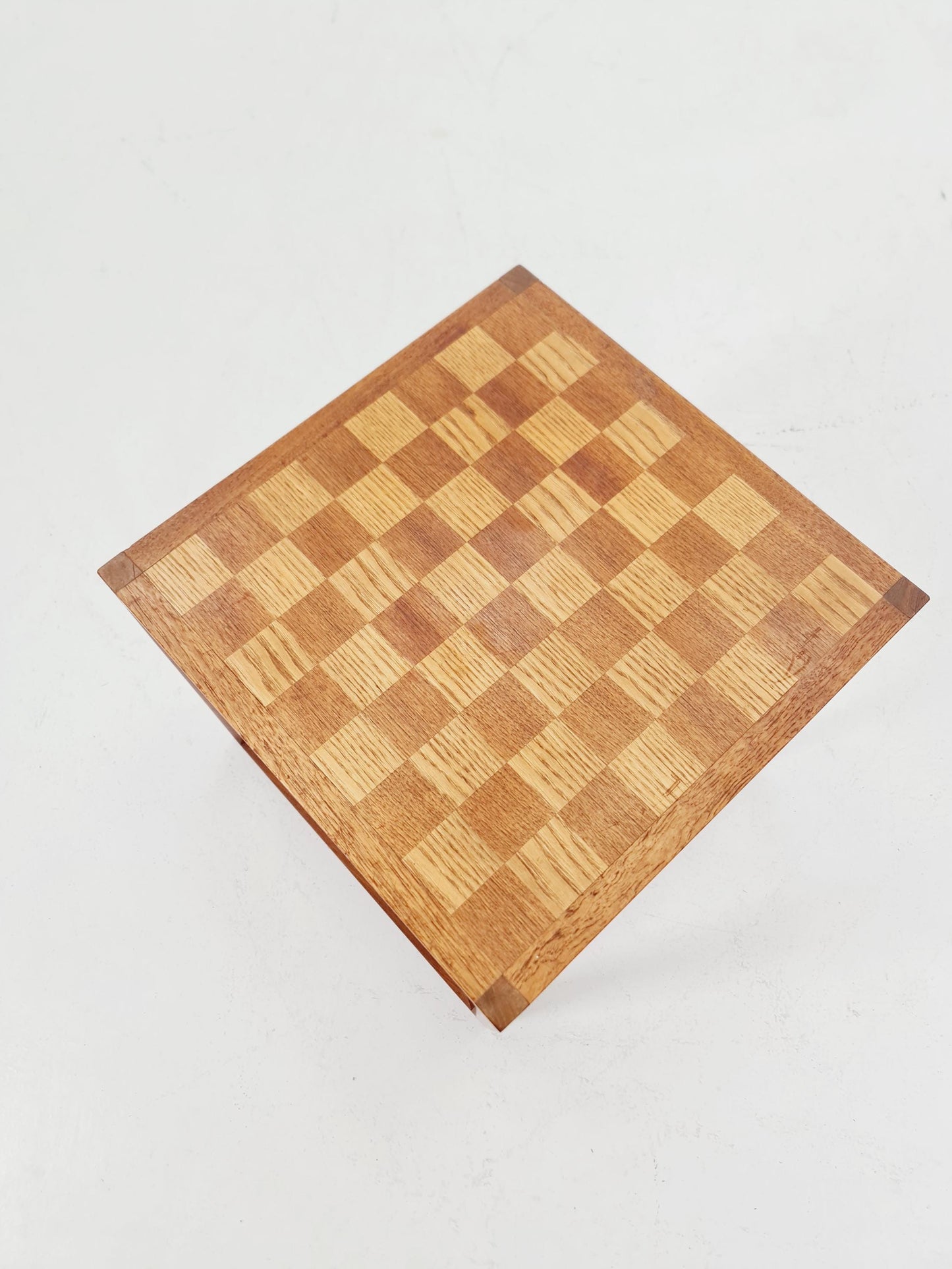 Midcentury Danish teak side table /cube chess by Kai kristiansen for Aksel kjersgaard 1960s