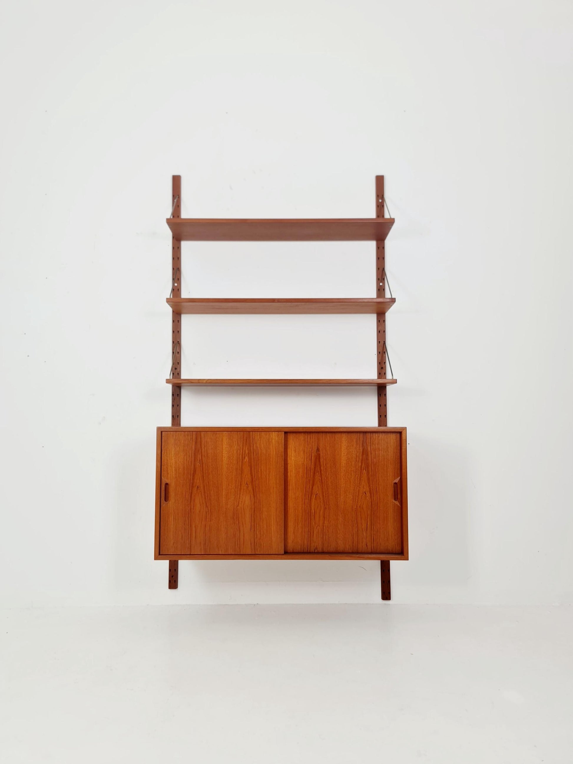 Rare Mid century Danish Teak Wall Unit by Sven Ellekaer For Abert Hansen, Denmark, 1960s
