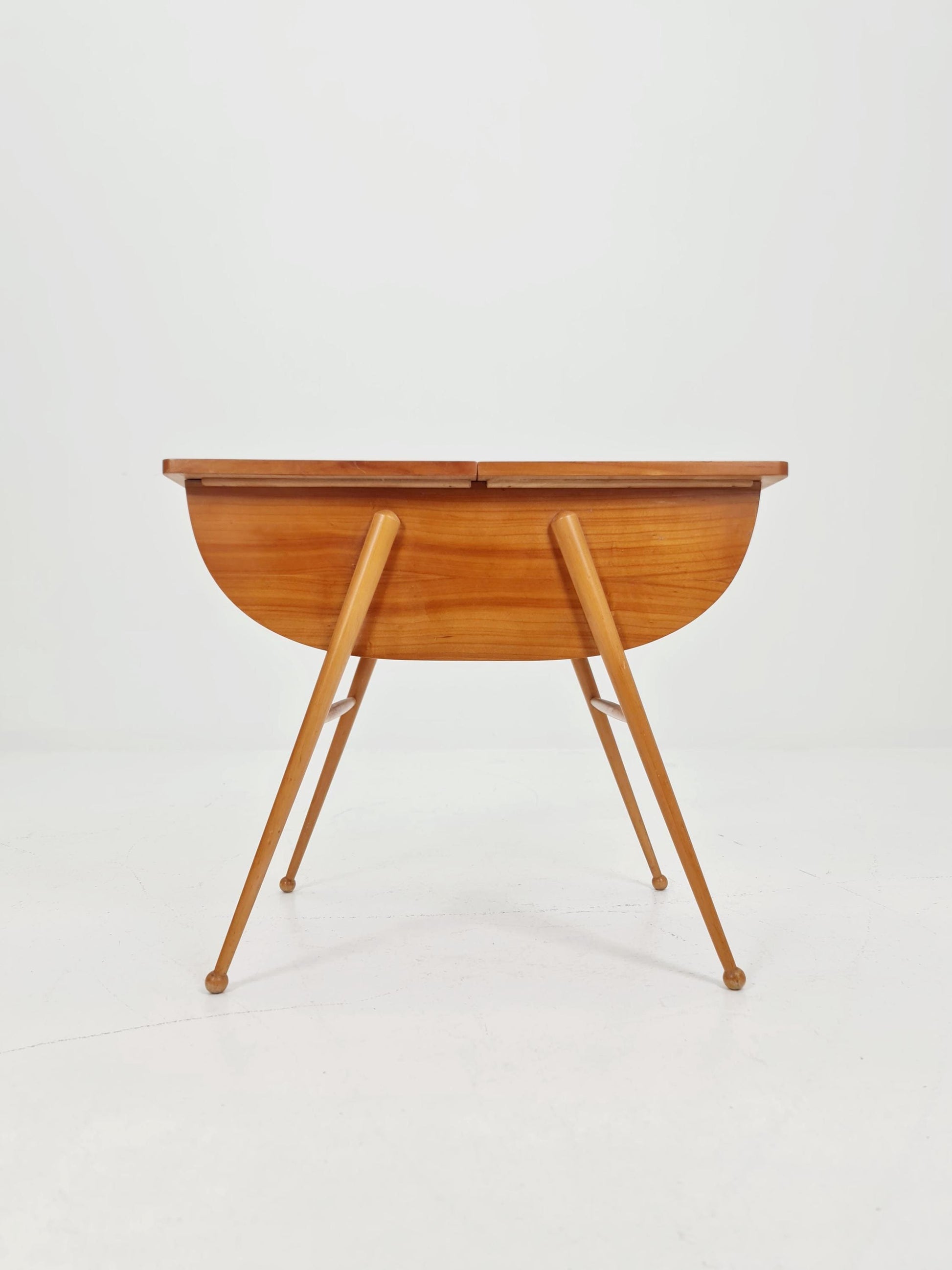 Rare Vintage Ash wood sweing table/ side table/nightstand cabinet, 1960s