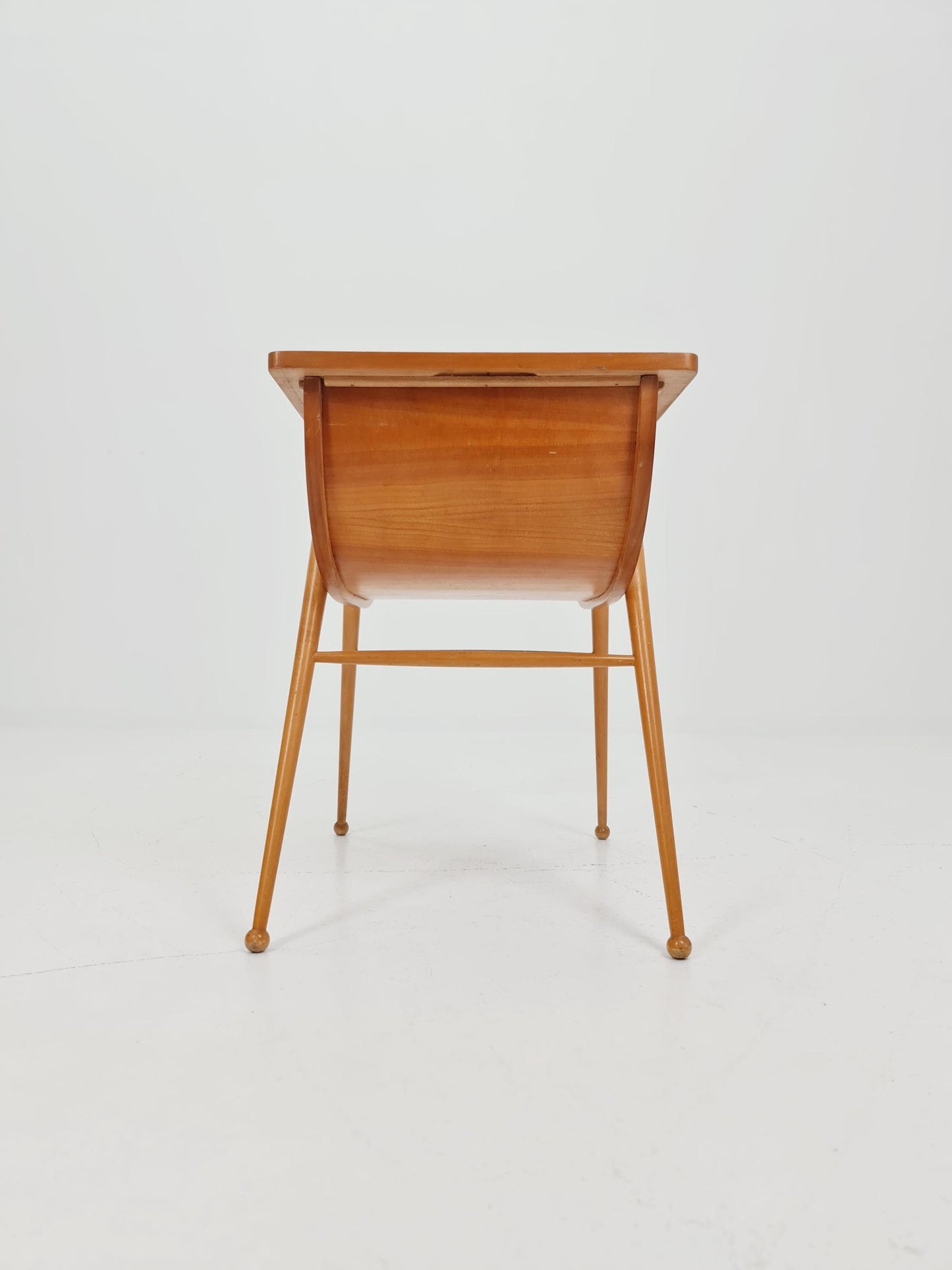 Rare Vintage Ash wood sweing table/ side table/nightstand cabinet, 1960s
