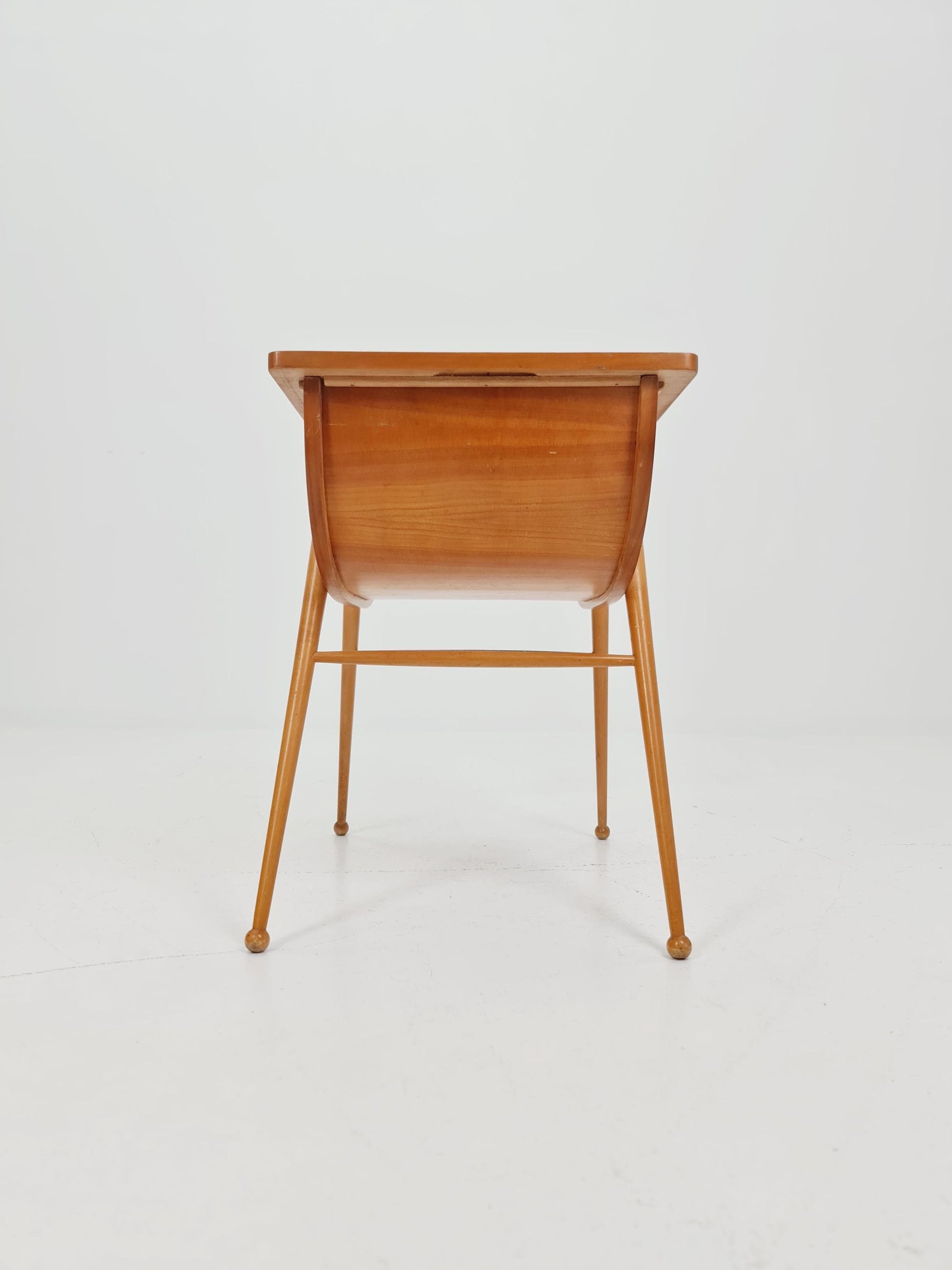 Rare Vintage Ash wood sweing table/ side table/nightstand cabinet, 1960s