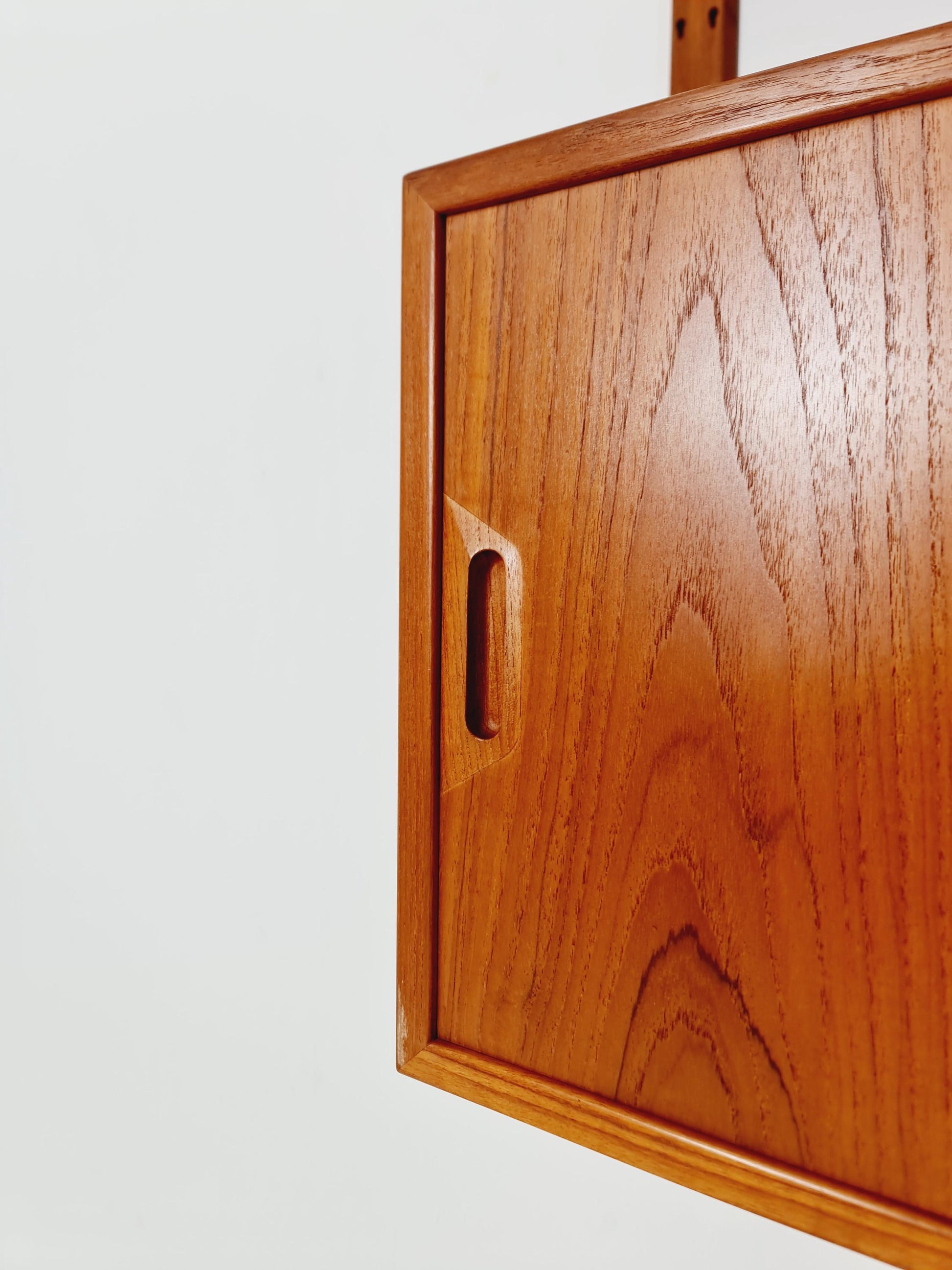 Rare Mid century Danish Teak Wall Unit 2 cabinet by Sven Ellekaer For Abert Hansen, Denmark, 1960s