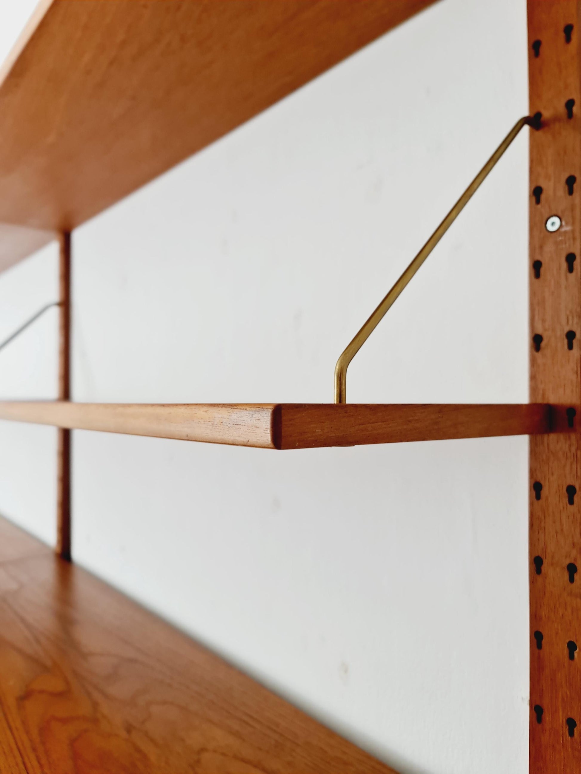 Rare Mid century Danish Teak Wall Unit 2 cabinet by Sven Ellekaer For Abert Hansen, Denmark, 1960s