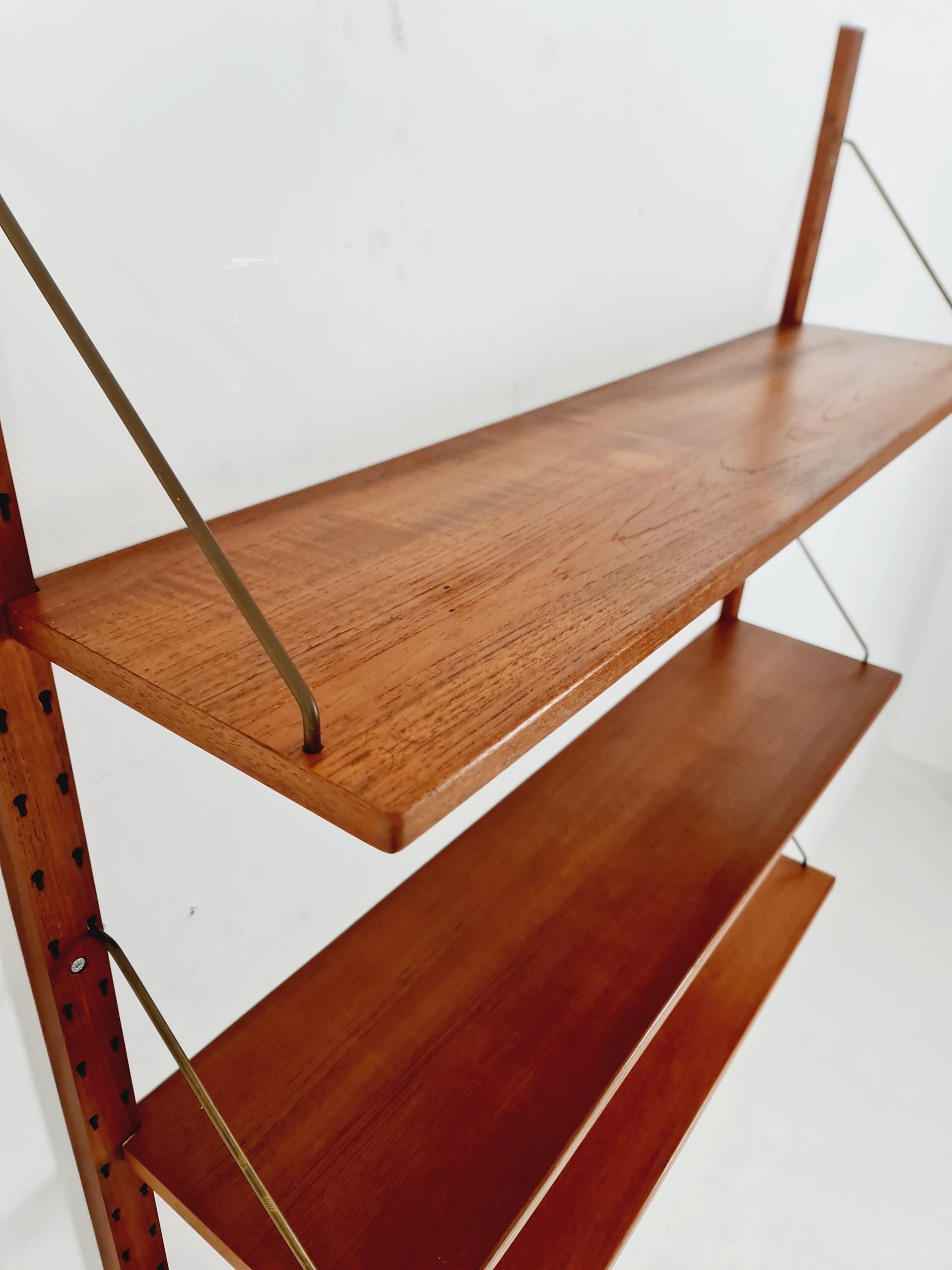 Rare Mid century Danish Teak Wall Unit by Sven Ellekaer For Abert Hansen, Denmark, 1960s