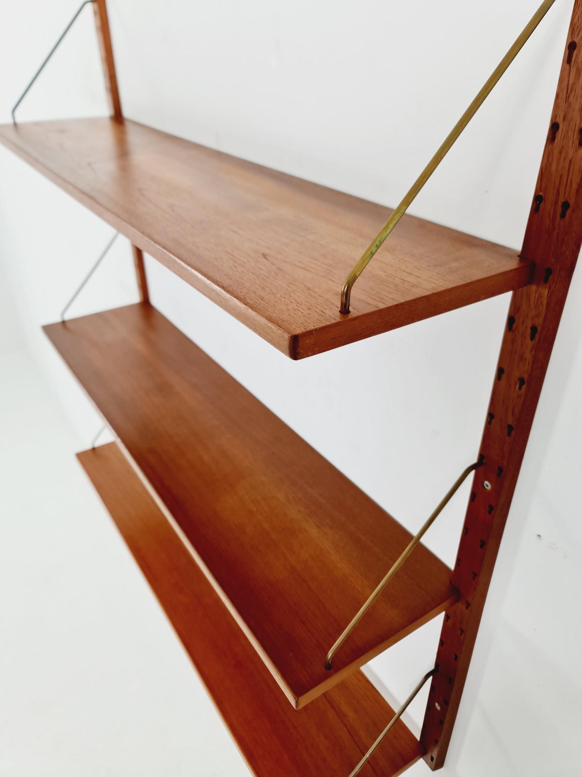 Rare Mid century Danish Teak Wall Unit by Sven Ellekaer For Abert Hansen, Denmark, 1960s