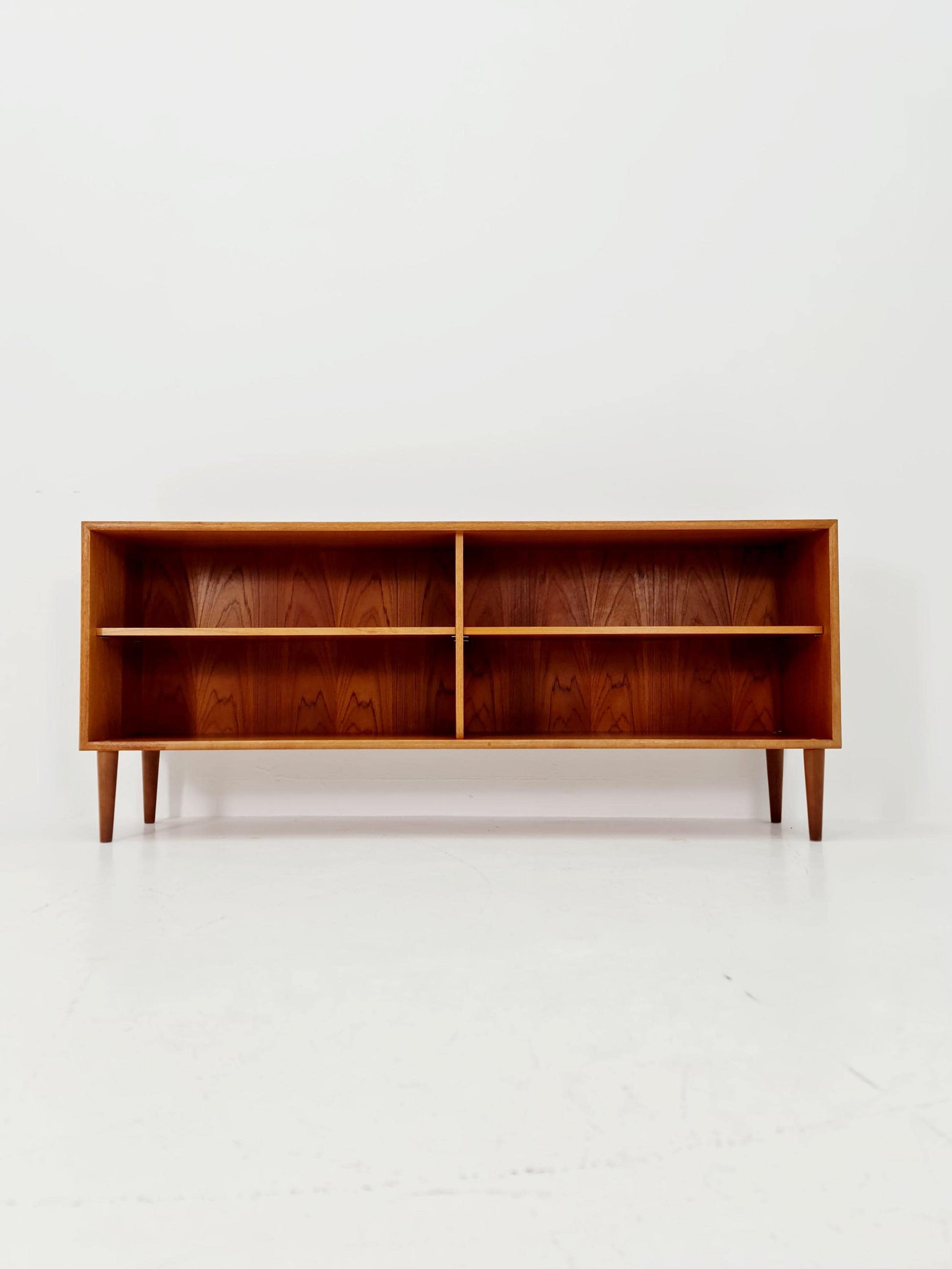 Midcentury vintage teak danish cabinet book case, 1960s