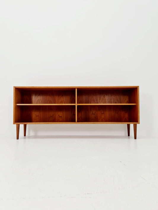 Midcentury vintage teak danish cabinet book case, 1960s