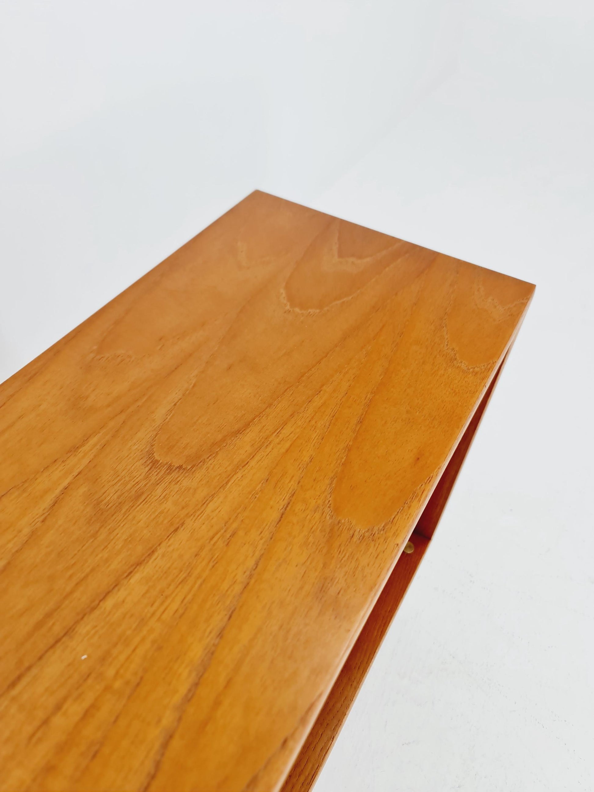 Midcentury vintage teak danish cabinet book case, 1960s