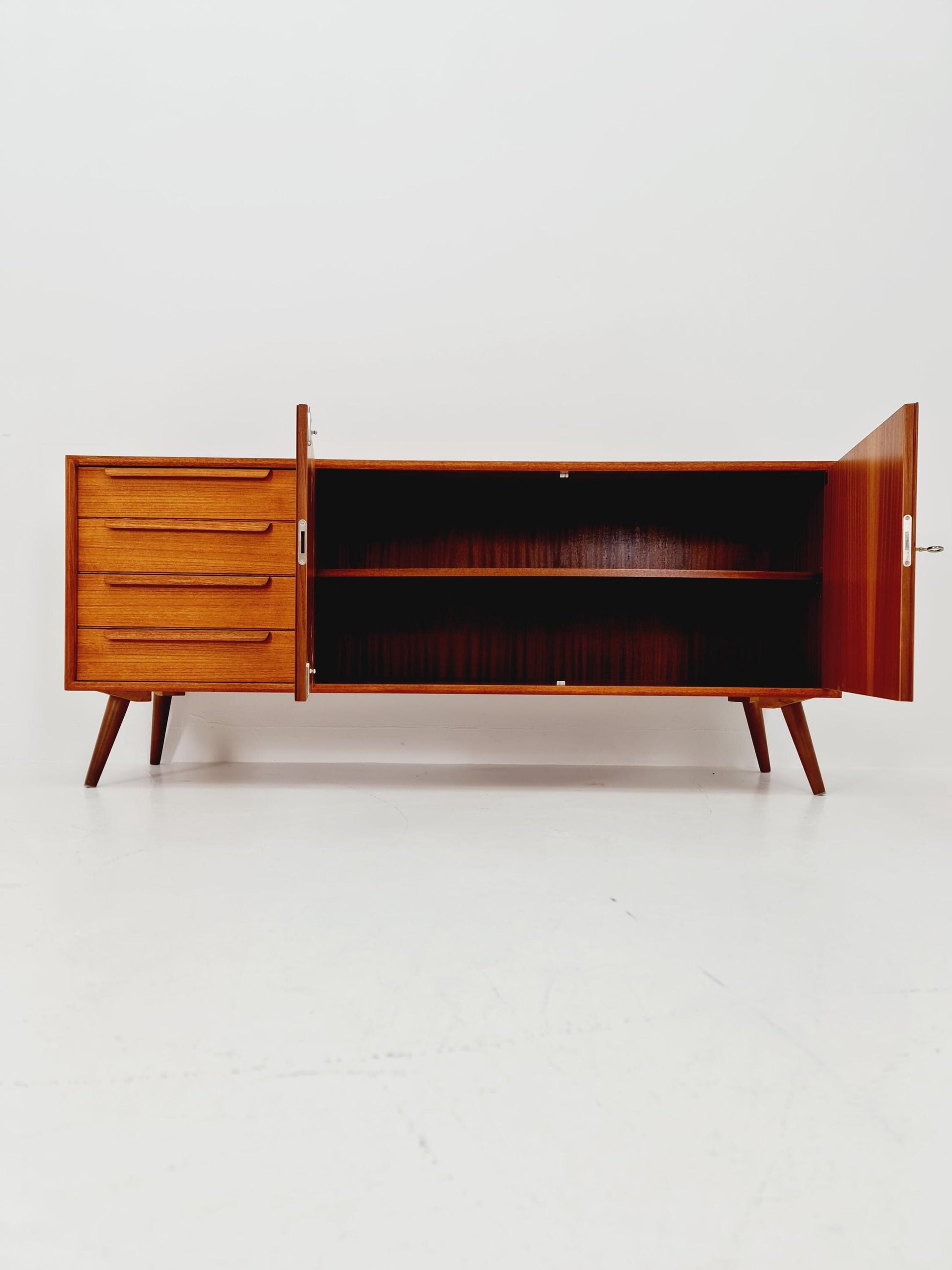 Mid century Modern German teak sideboard by WK möbel, 1960s