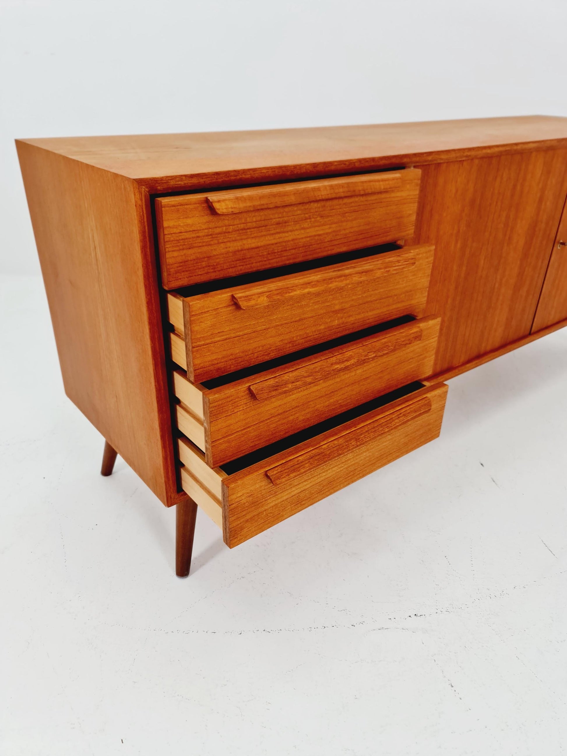Mid century Modern German teak sideboard by WK möbel, 1960s