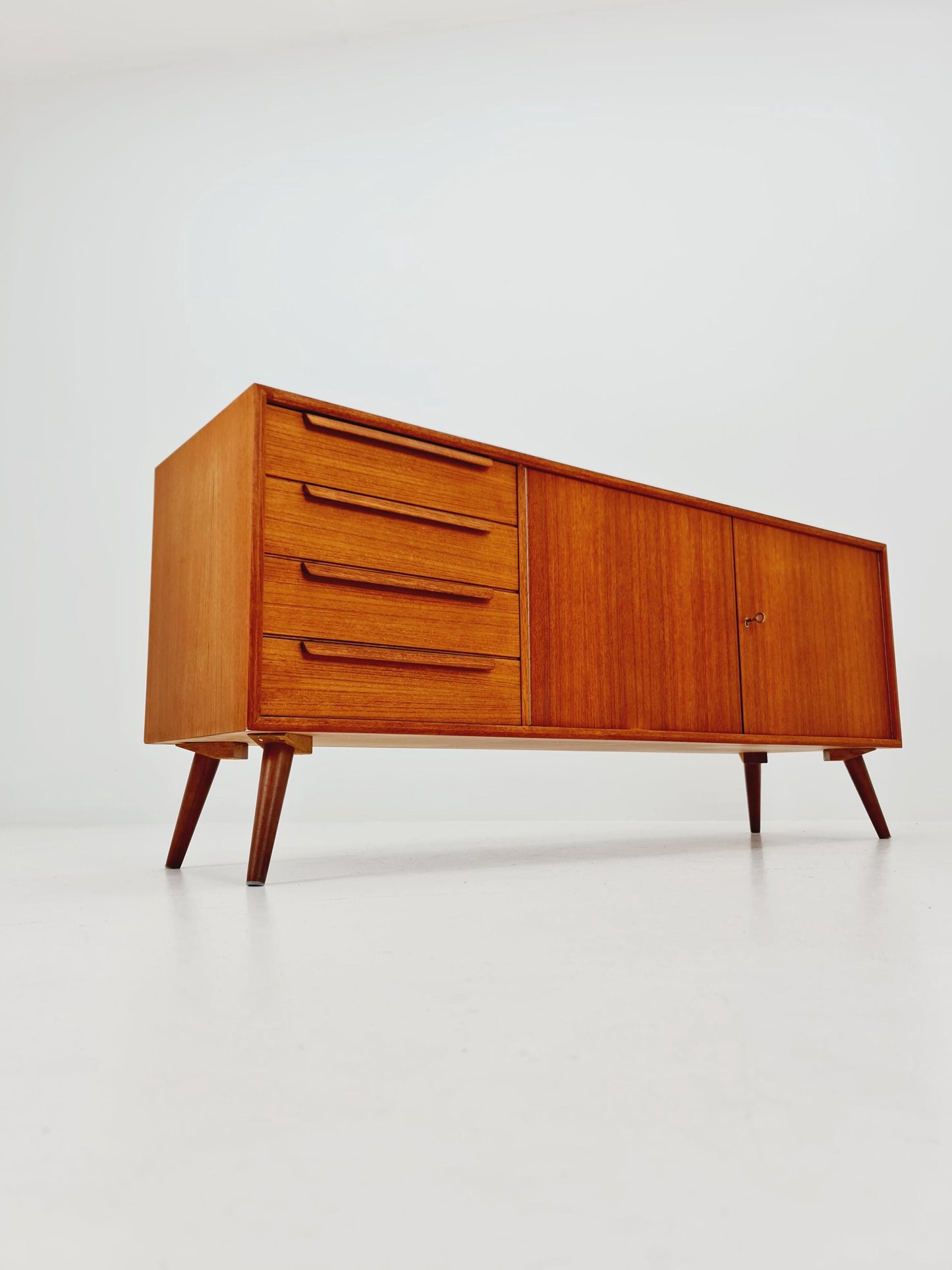 Mid century Modern German teak sideboard by WK möbel, 1960s