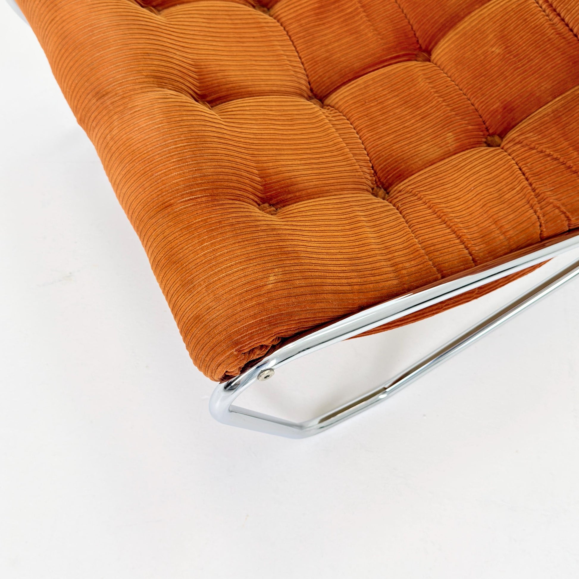 1 of 2 Rare Mid century Lounge chair by EM Möbler Model 600 1970s Sweden
