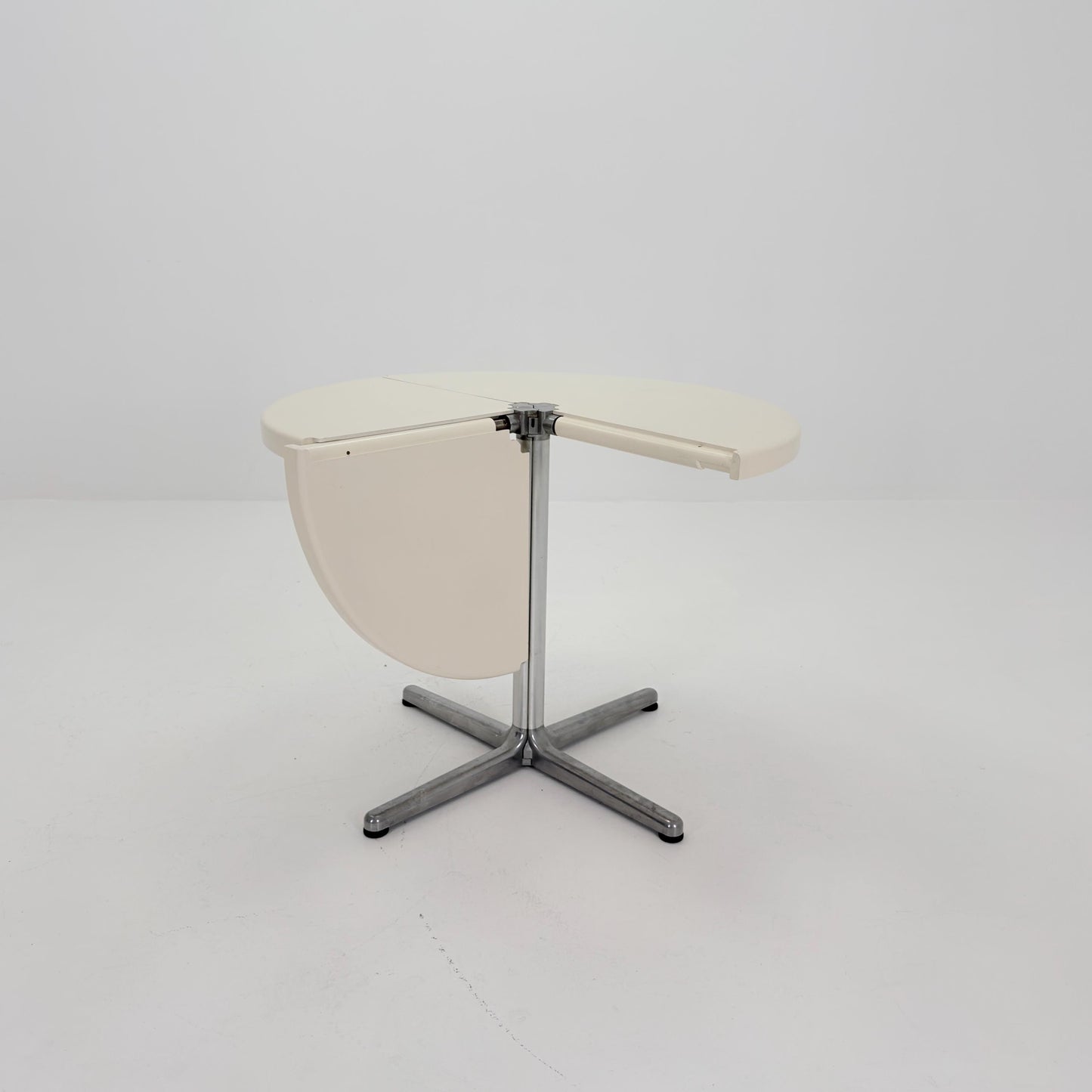 Mid century Italian Plano Folding white Table by Giancarlo Piretti, 1970s