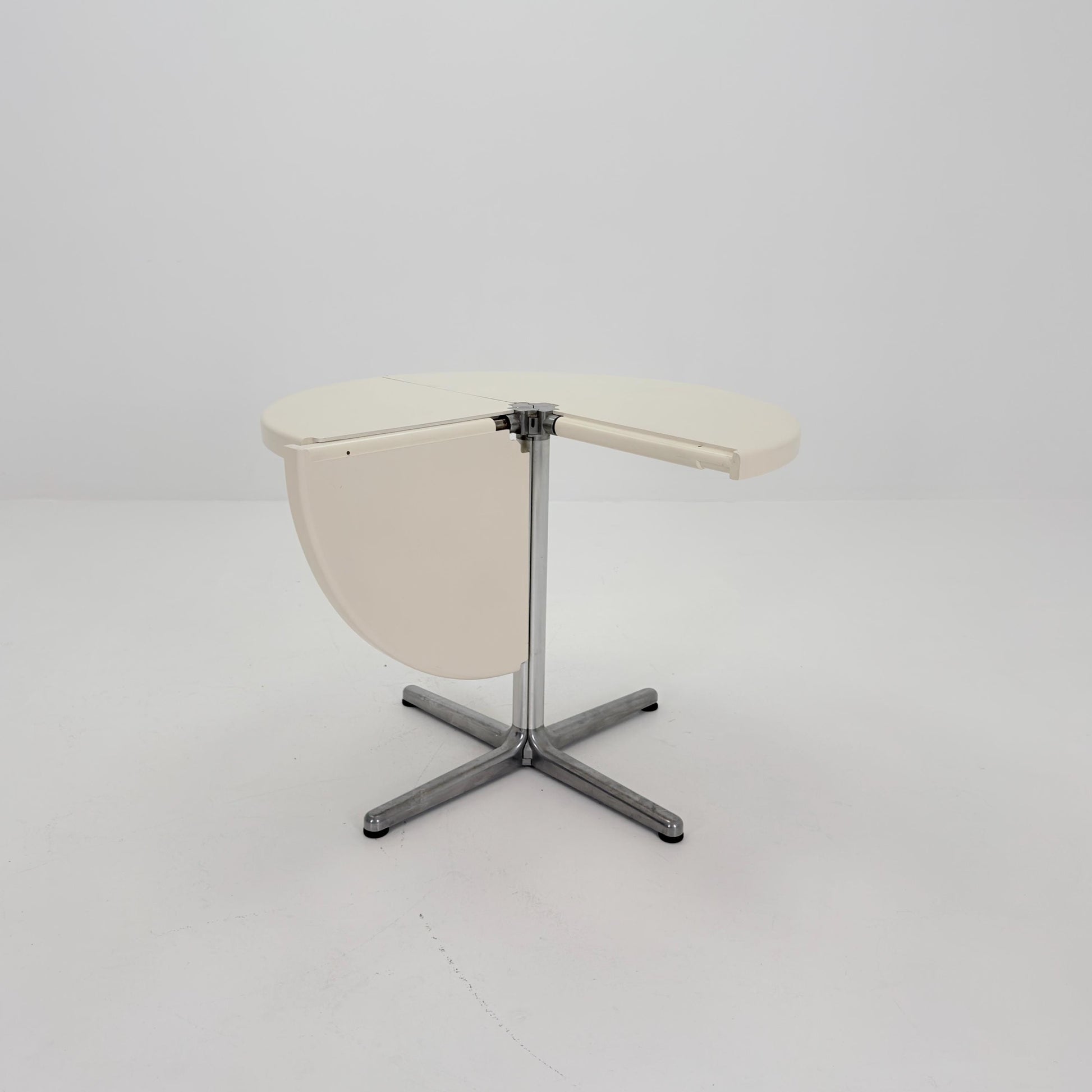 Mid century Italian Plano Folding white Table by Giancarlo Piretti, 1970s