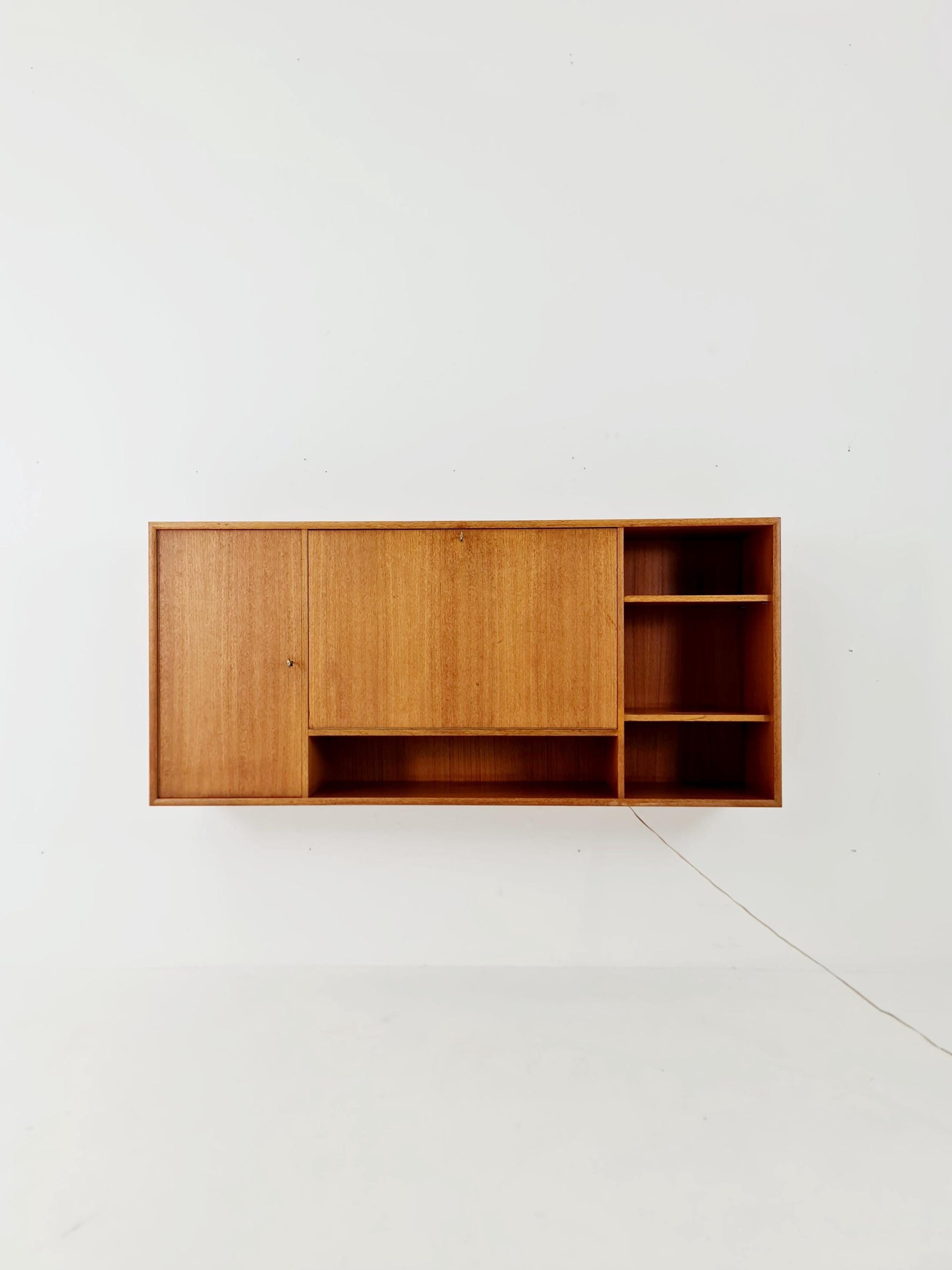Vintage German teak wall hanging /sideboard /Secretary, desk, By WK Möbel 1960s
