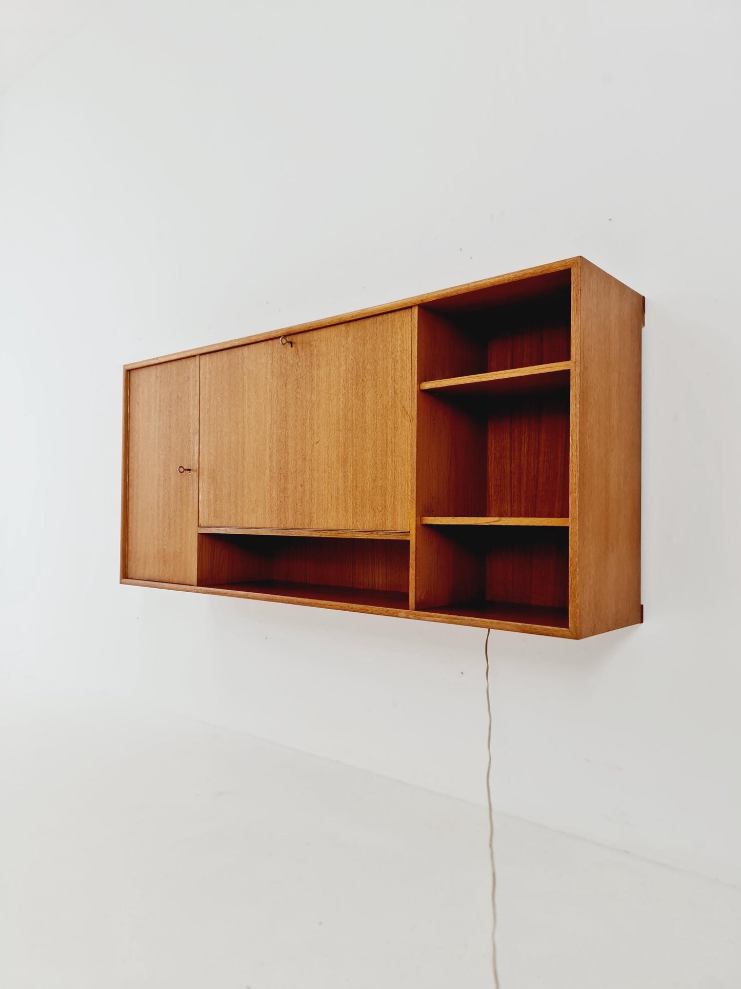 Vintage German teak wall hanging /sideboard /Secretary, desk, By WK Möbel 1960s