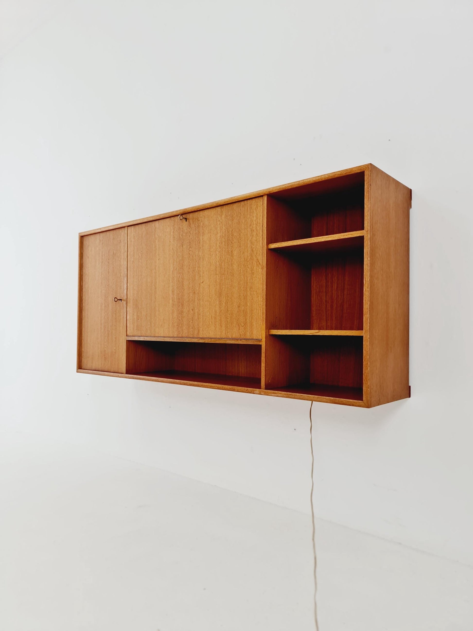 Vintage German teak wall hanging /sideboard /Secretary, desk, By WK Möbel 1960s