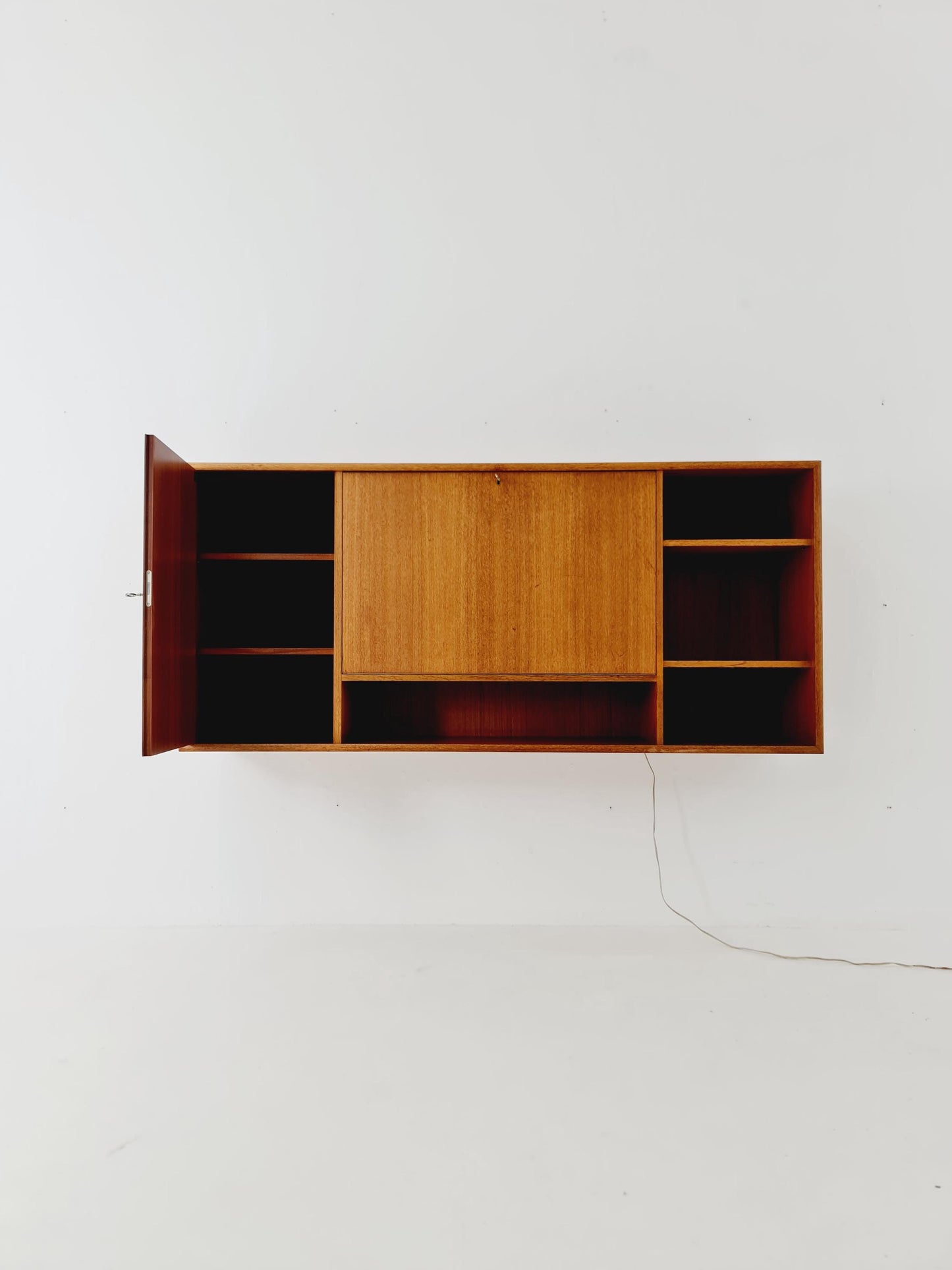Vintage German teak wall hanging /sideboard /Secretary, desk, By WK Möbel 1960s