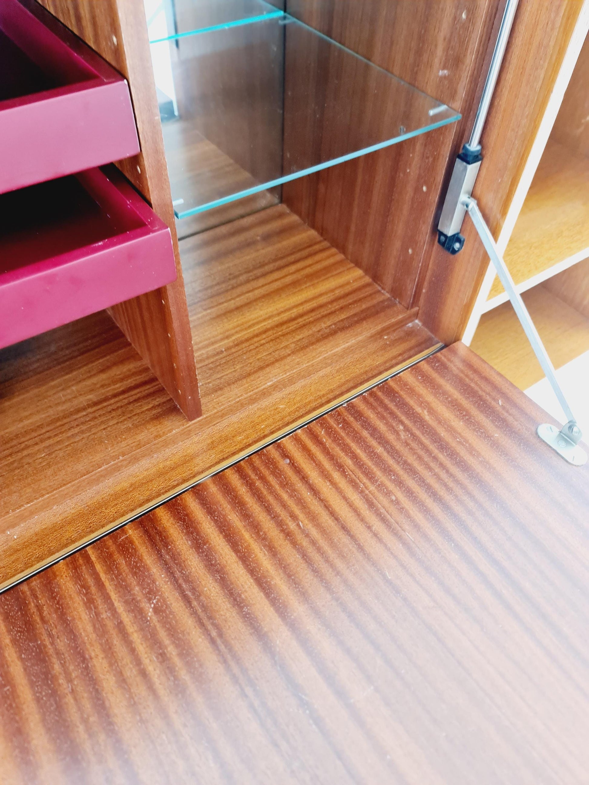 Vintage German teak wall hanging /sideboard /Secretary, desk, By WK Möbel 1960s