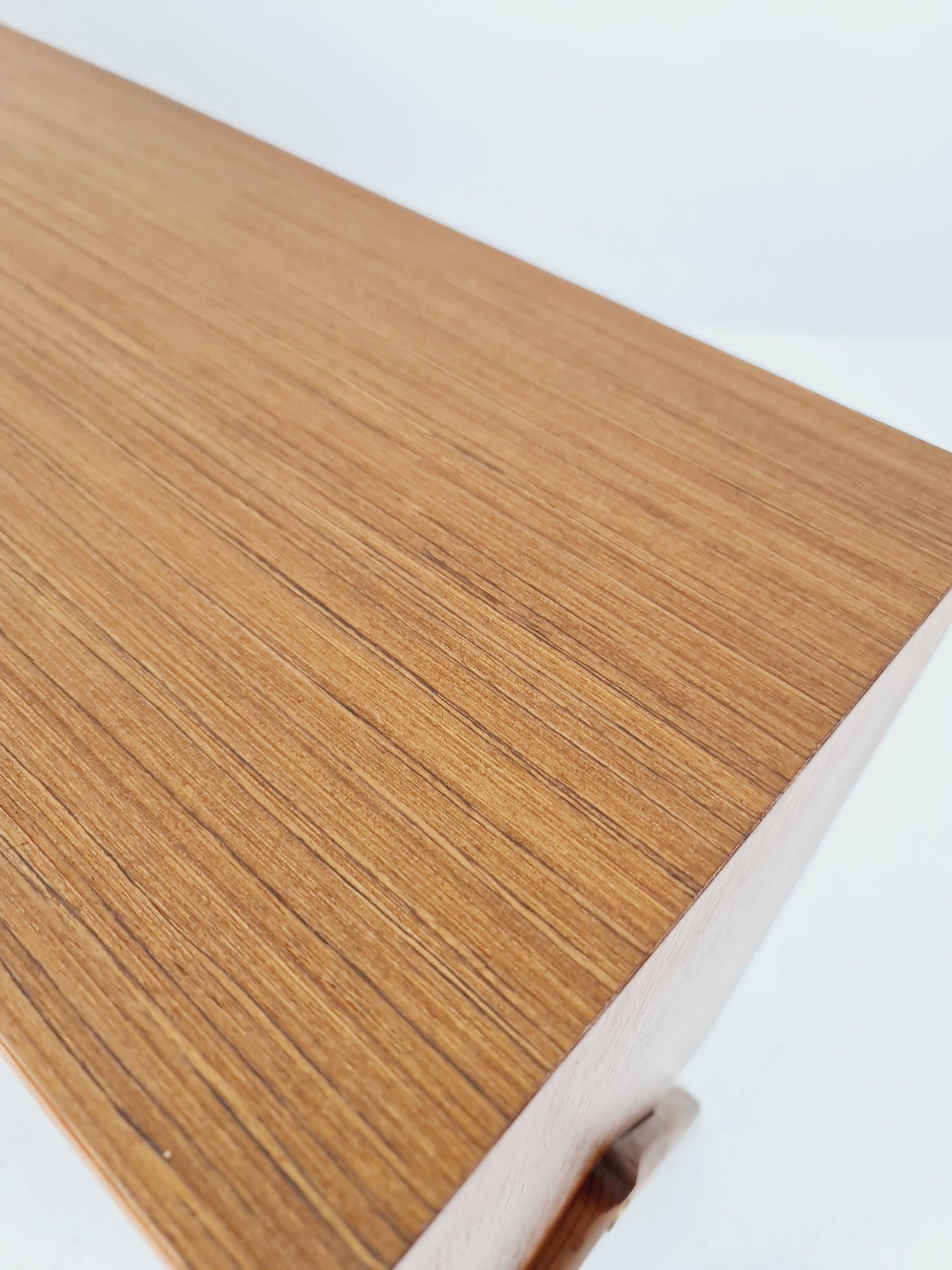 Midcentury vintage teak danish cabinet book case, 1960s