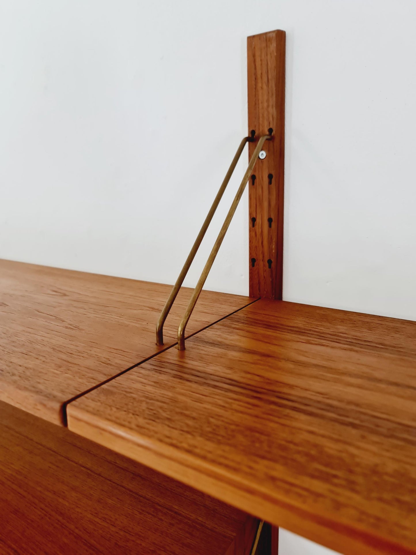 Rare Mid century Danish Teak Wall Unit 3 cabinet by Sven Ellekaer For Abert Hansen, Denmark, 1960s