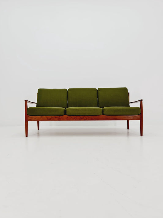 Mid-century Rare Danish teak lounge sofa/ Easy sofa by Grete Jalk, 60s