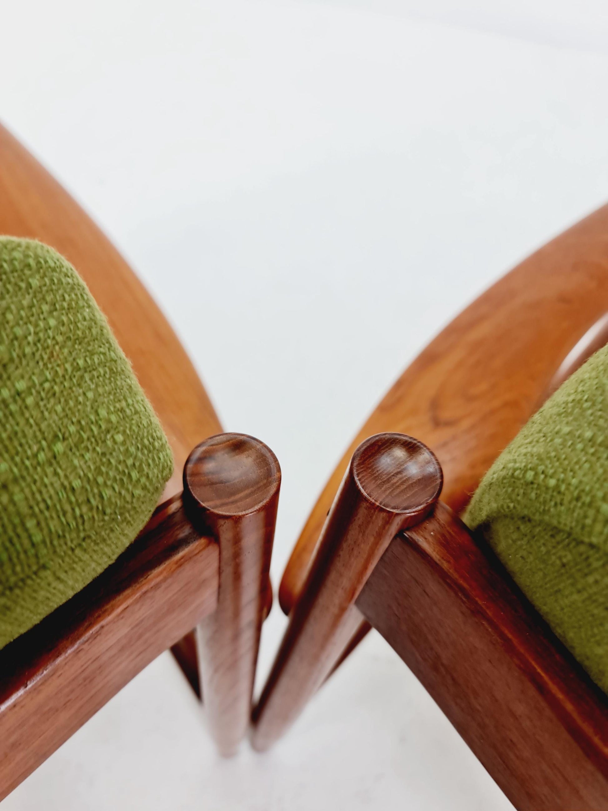 Set of 2 Mid-century Rare Danish teak lounge chair/ Easy chair by Grete Jalk For France &Son , 1960s