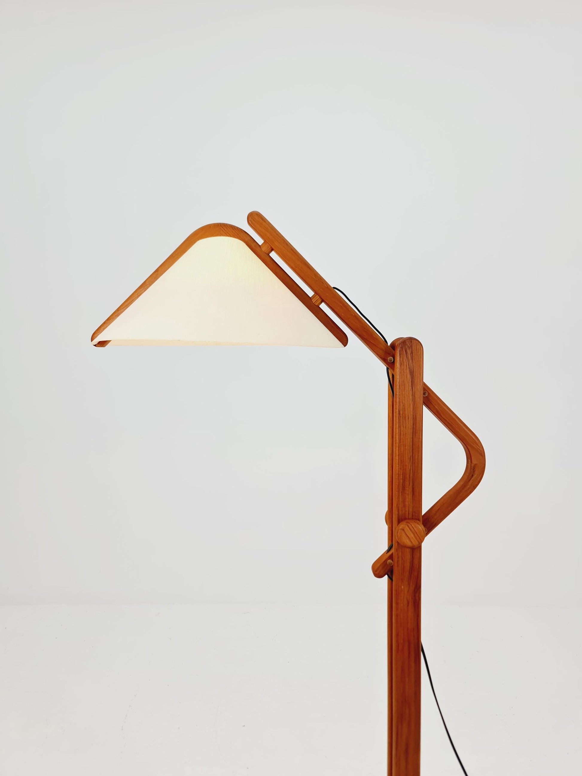 Vintage Danish Teak floor lamp by DOMUS 1970s