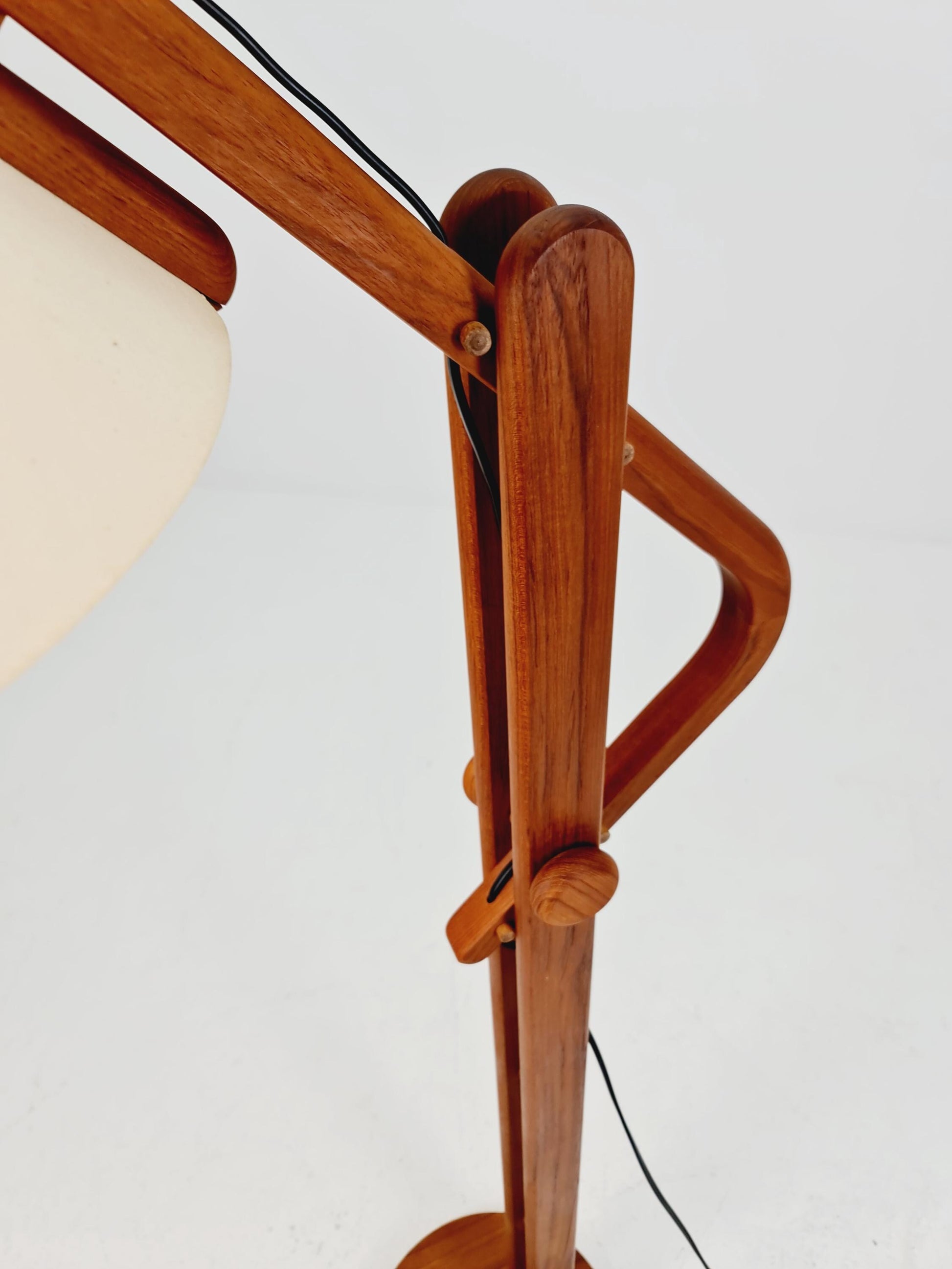 Vintage Danish Teak floor lamp by DOMUS 1970s