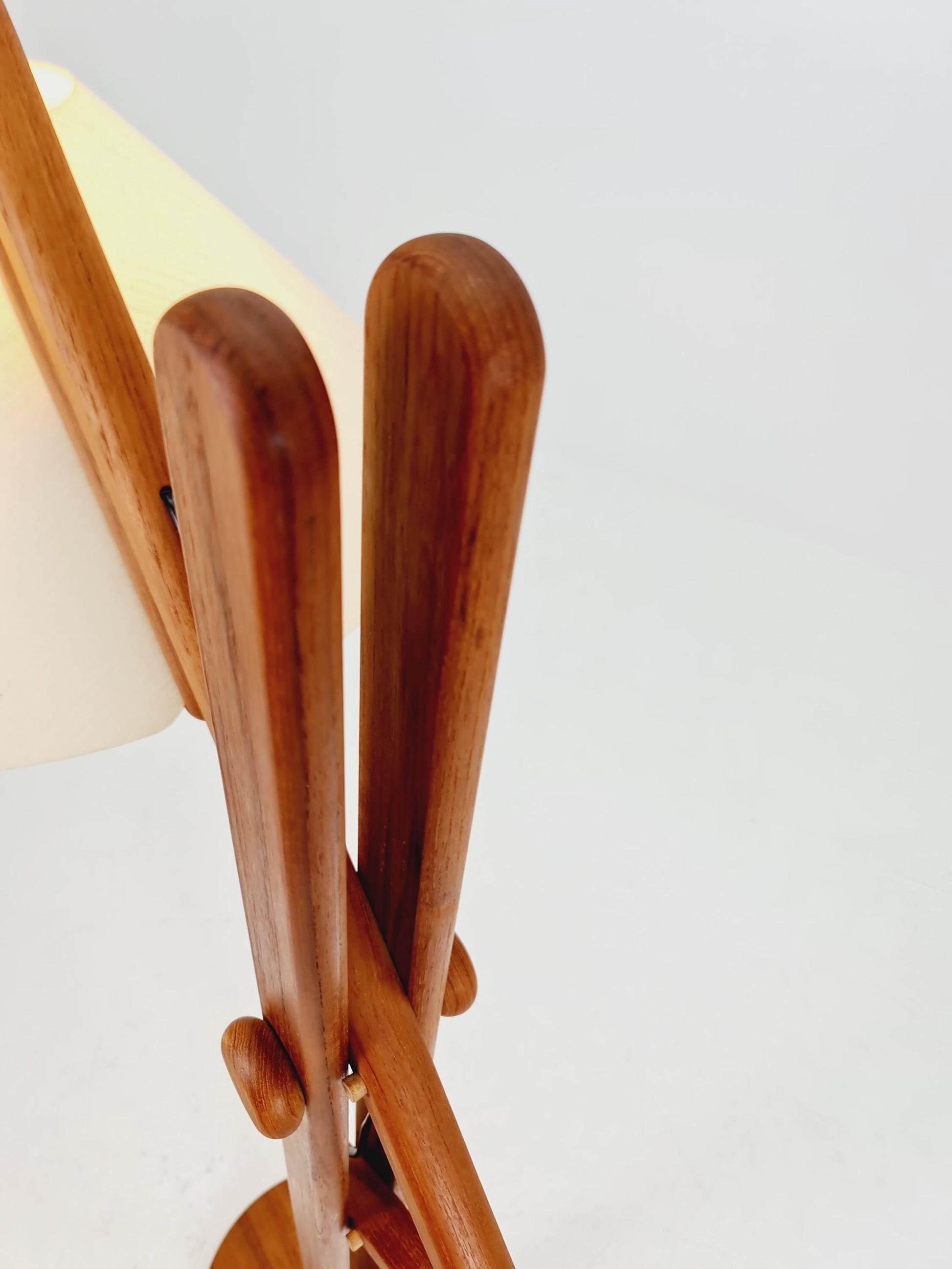 Vintage Danish Teak floor lamp by DOMUS 1970s