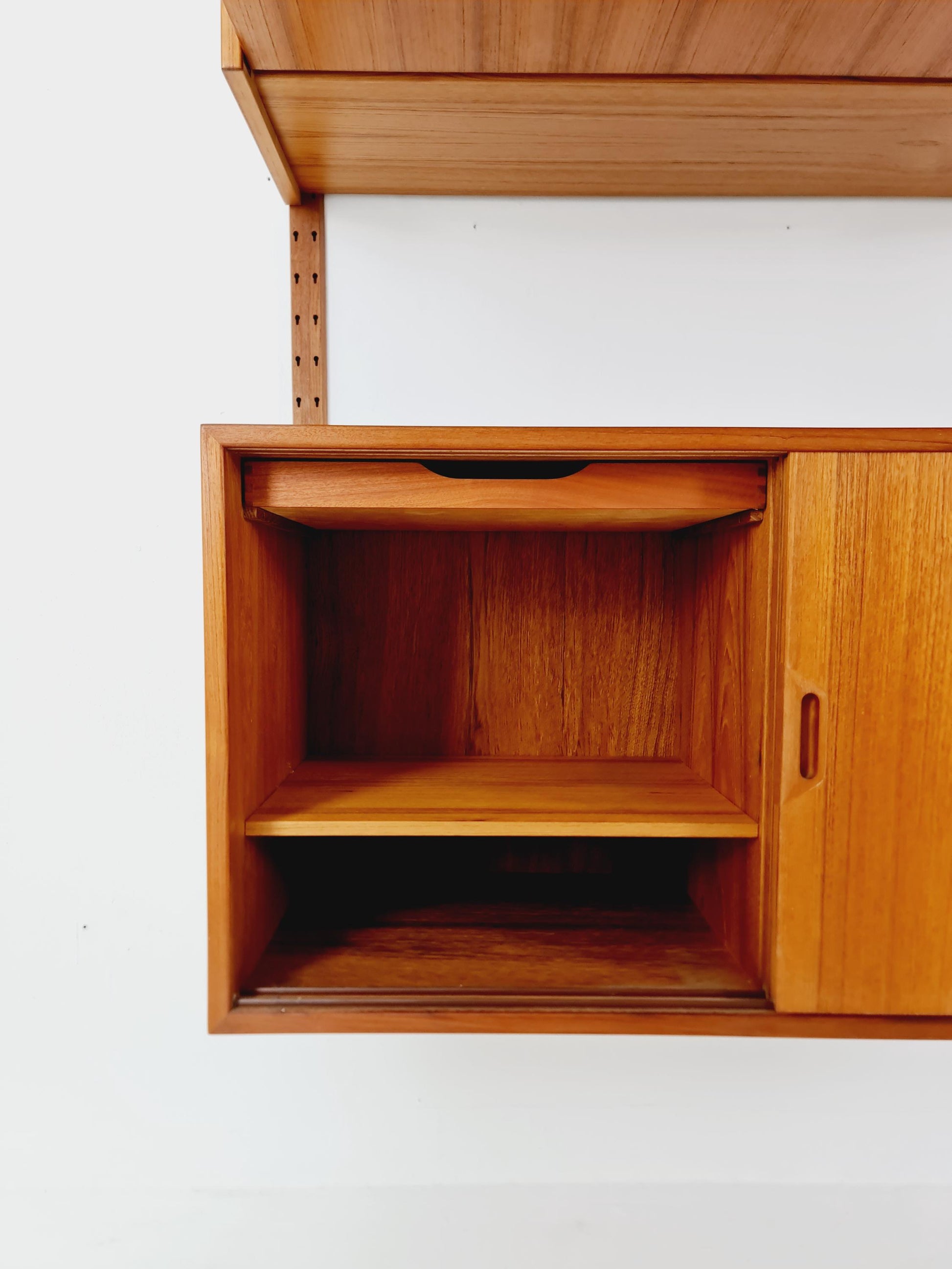 Rare Mid century Danish Teak Wall Unit by Sven Ellekaer For Abert Hansen, Denmark, 1960s