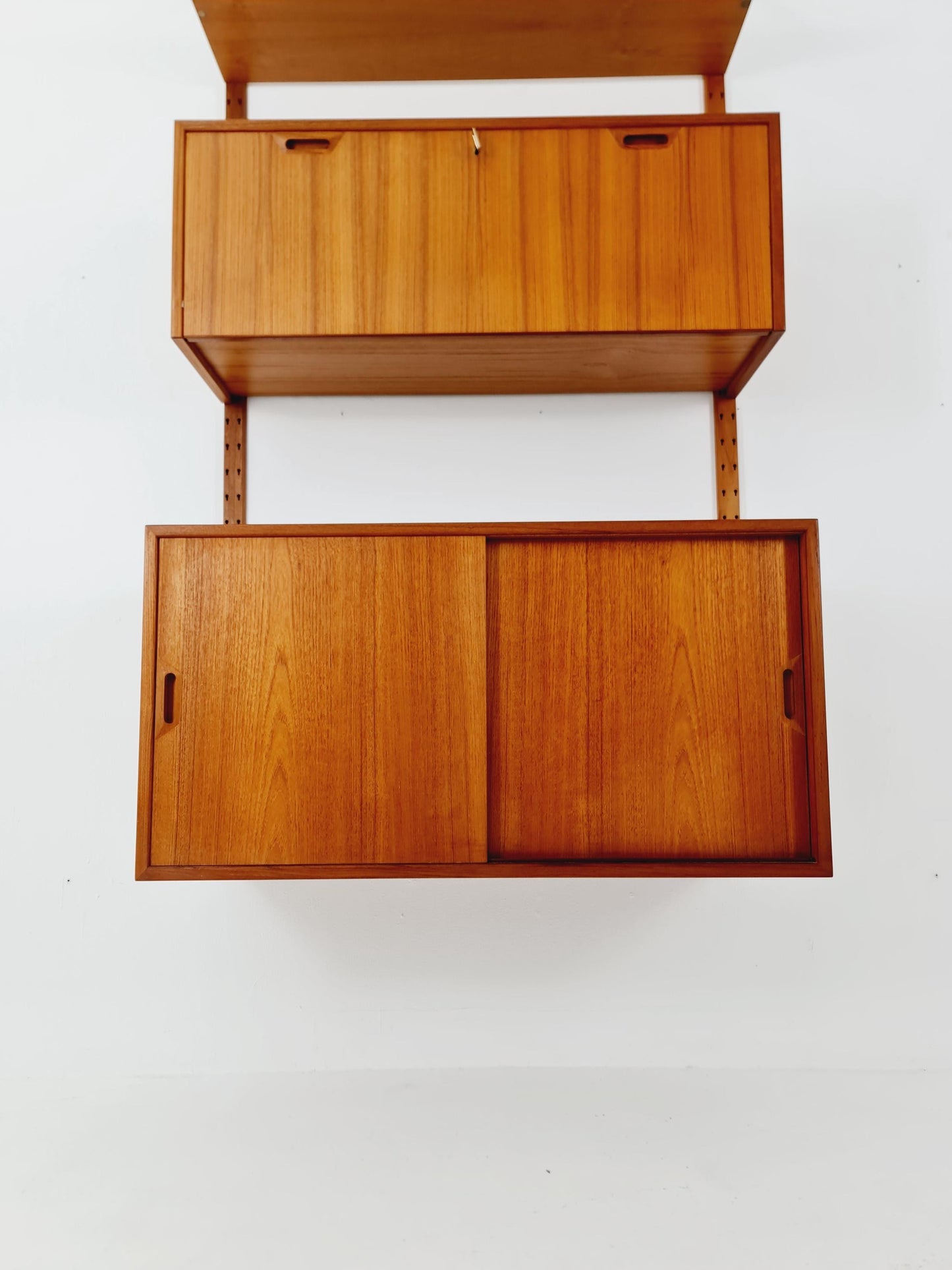 Rare Mid century Danish Teak Wall Unit by Sven Ellekaer For Abert Hansen, Denmark, 1960s