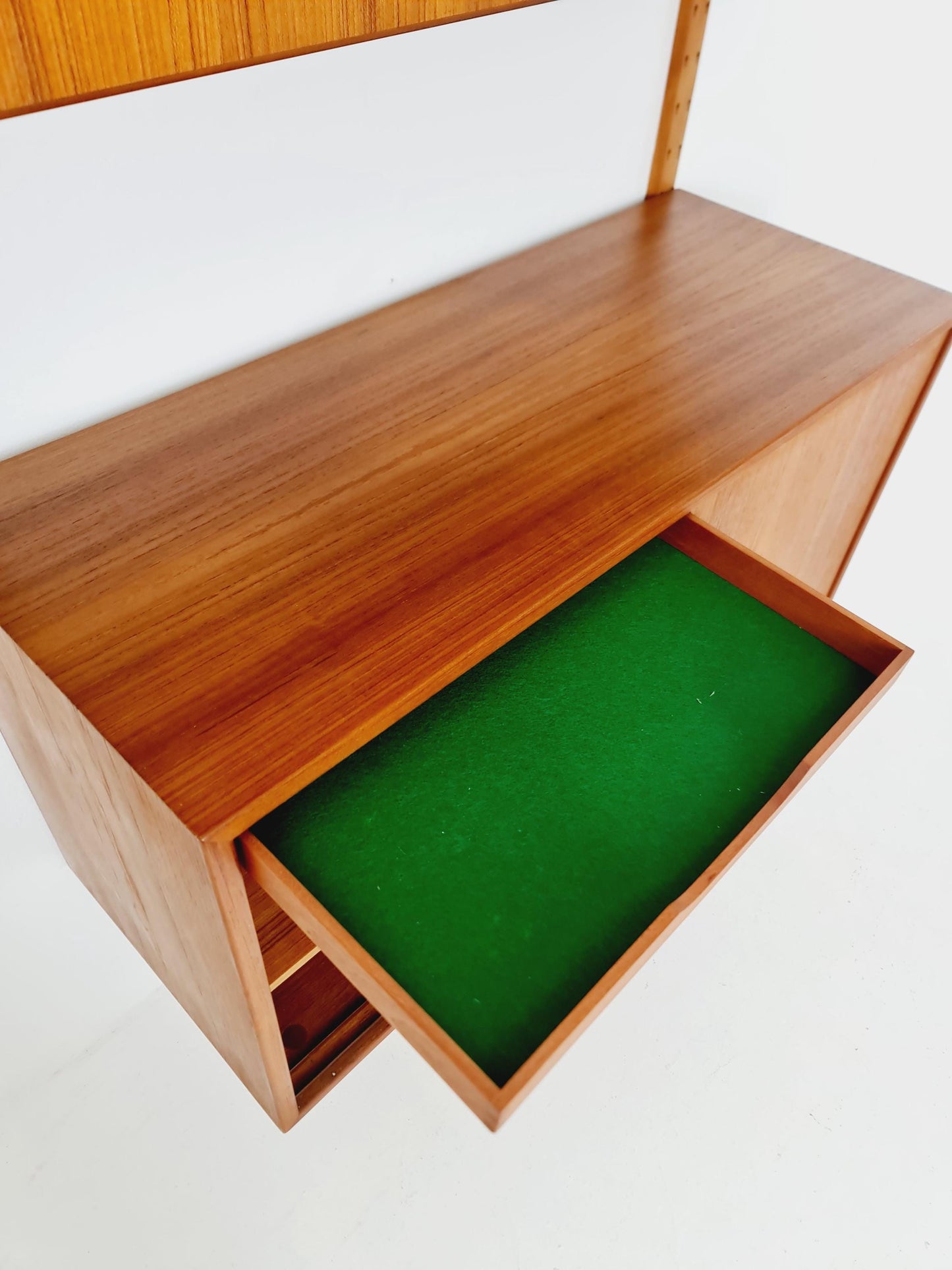 Rare Mid century Danish Teak Wall Unit by Sven Ellekaer For Abert Hansen, Denmark, 1960s
