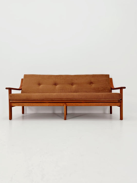 Mid-century Rare Danish teak lounge sofa 3 -Seater ,By Silkborg 1970s