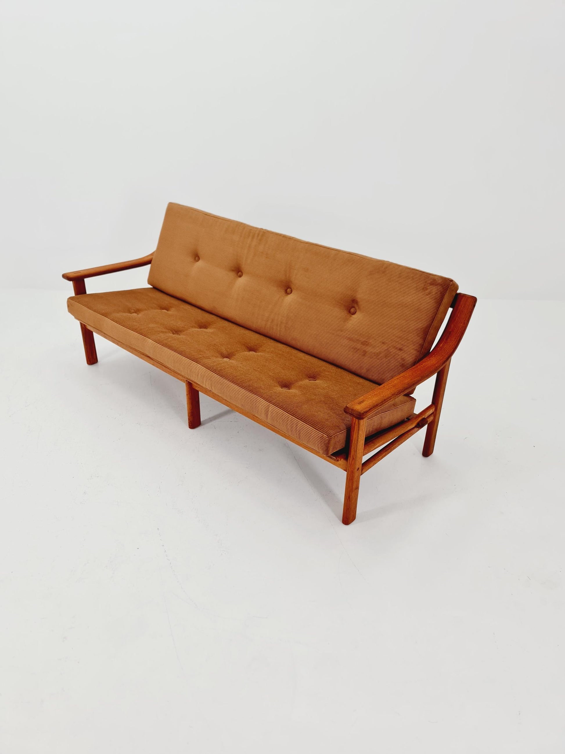 Mid-century Rare Danish teak lounge sofa 3 -Seater ,By Silkborg 1970s