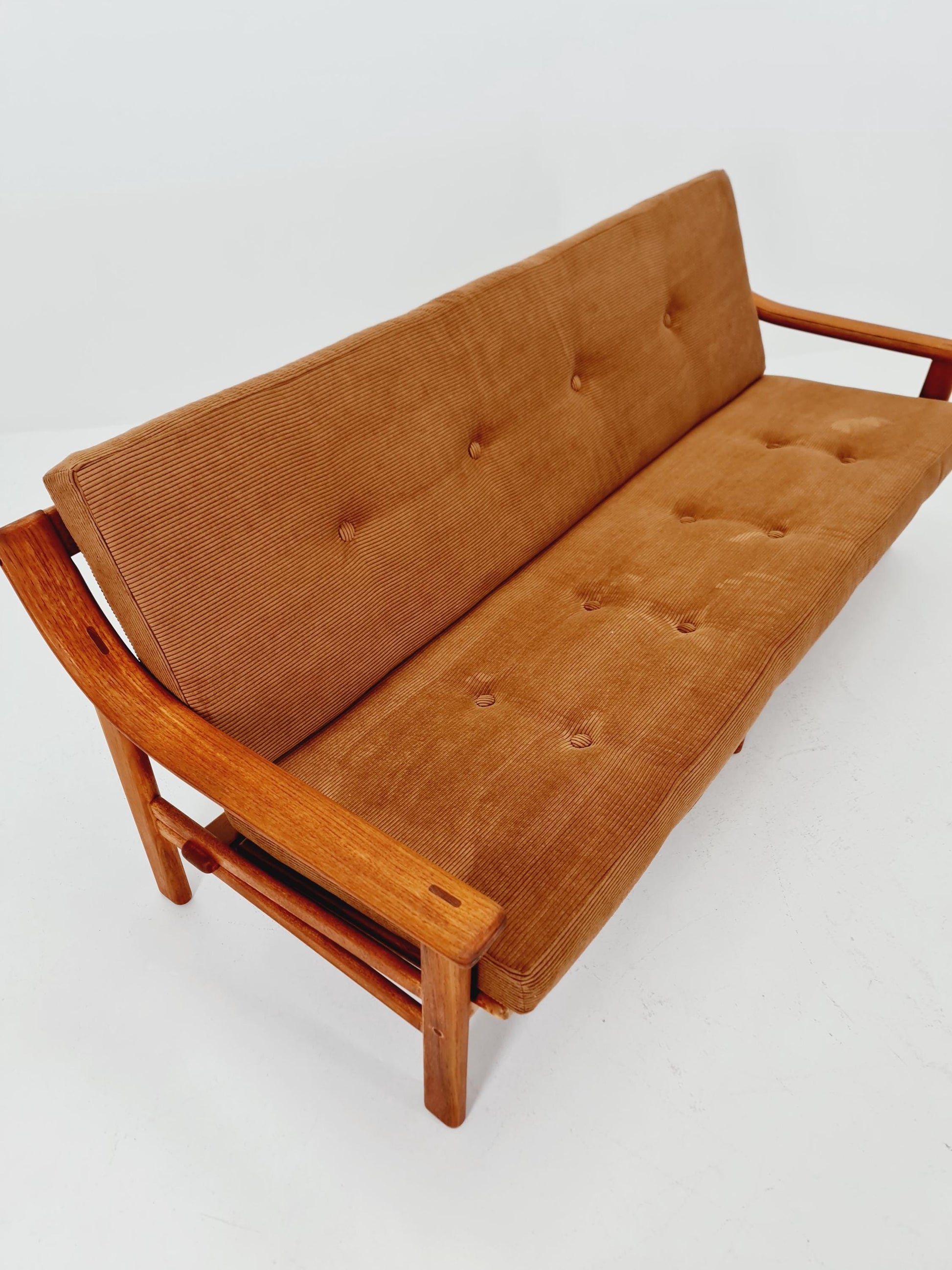 Mid-century Rare Danish teak lounge sofa 3 -Seater ,By Silkborg 1970s