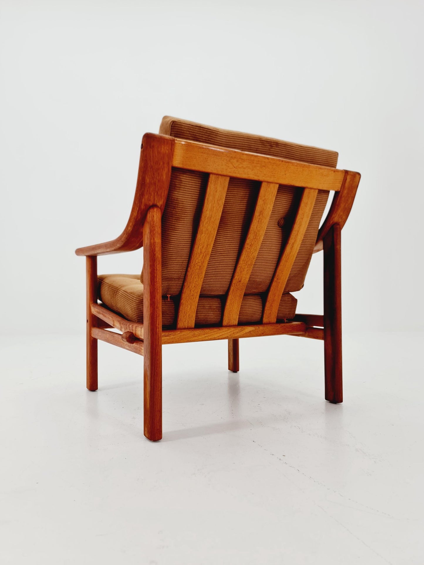 Mid-century Rare Danish teak lounge chair ,By Silkborg 1970s