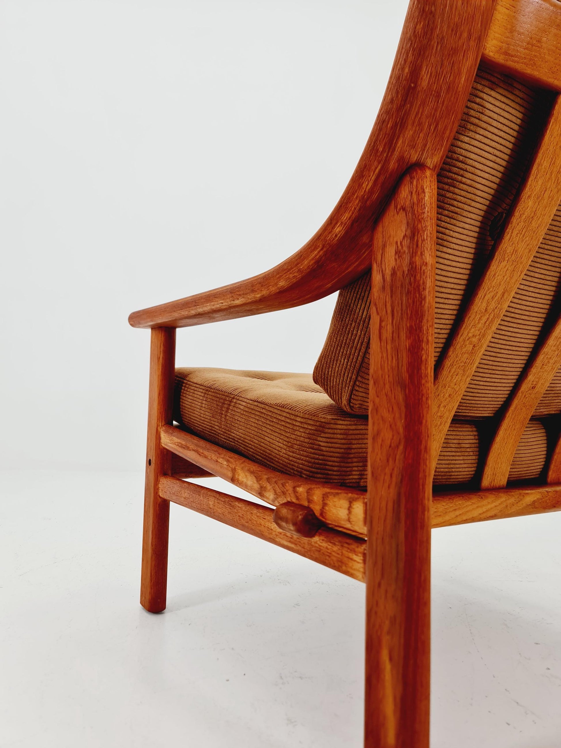 Mid-century Rare Danish teak lounge chair ,By Silkborg 1970s