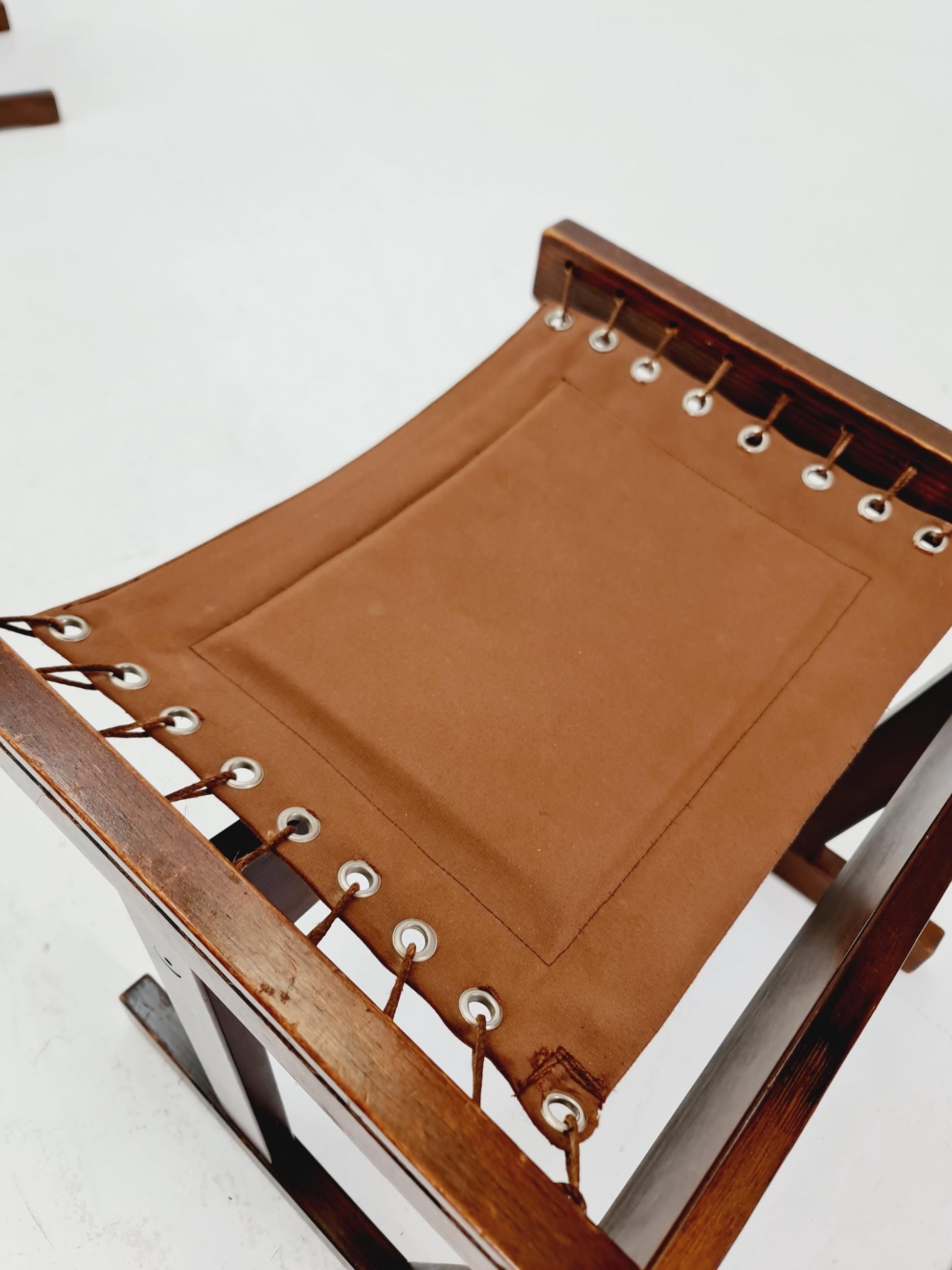 MidCentury Safari Dining Chairs BY Svein Björneng for Bruksbo Norway 1960s set of 4
