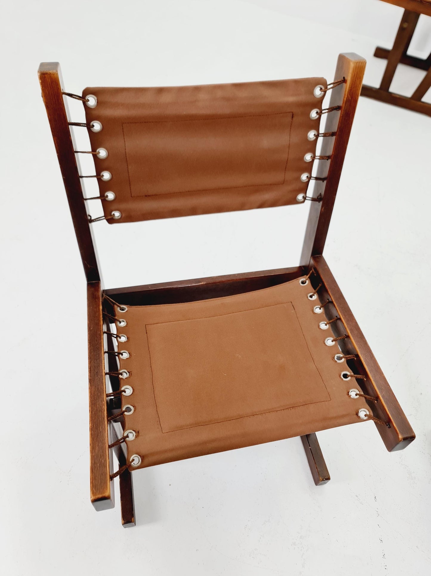 MidCentury Safari Dining Chairs BY Svein Björneng for Bruksbo Norway 1960s set of 4