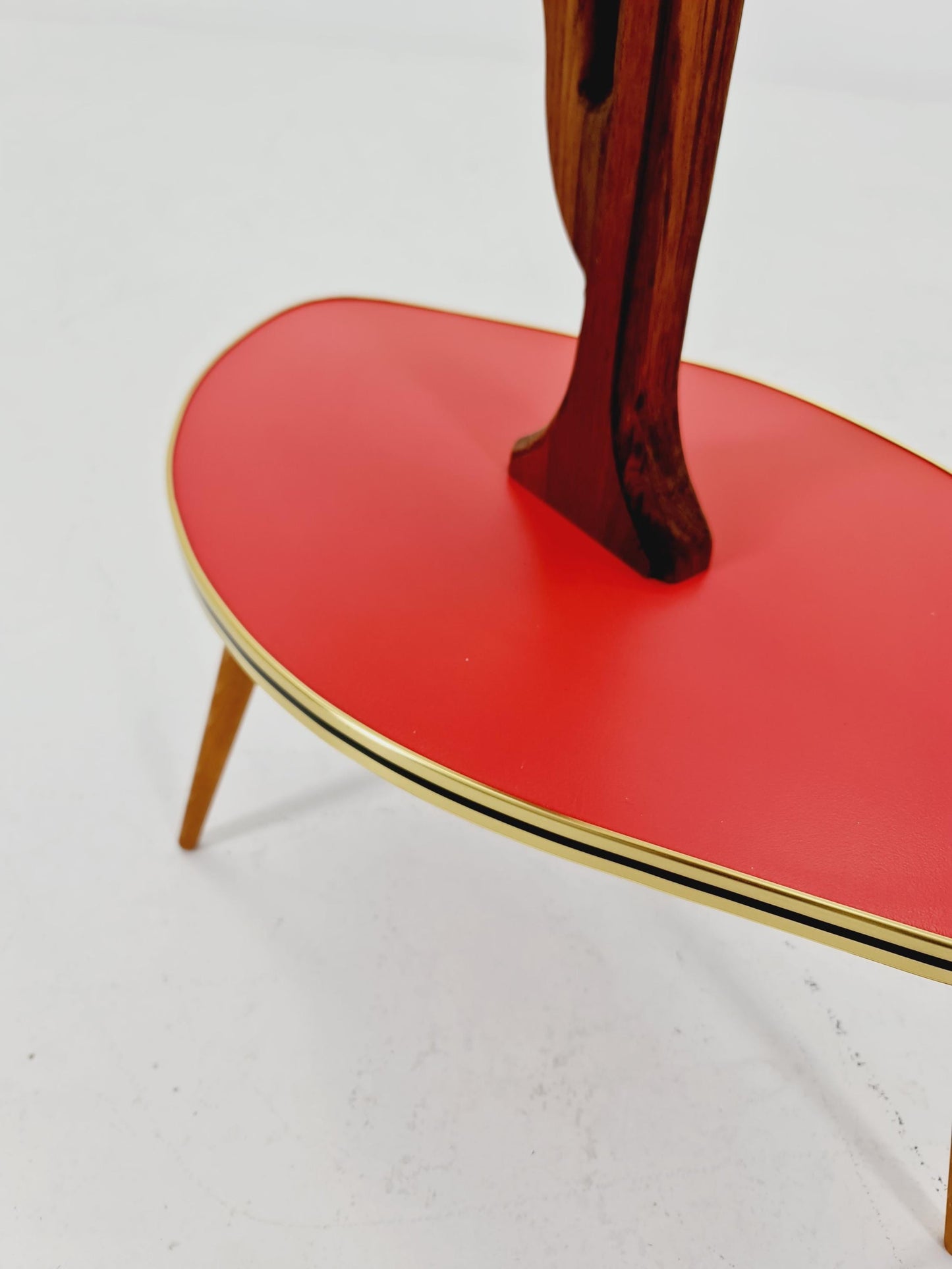 Rare Large German Plant Stand, Colorful Vintage Mid-Century Minimalist Indoor Plant Stand Side Table Retro flower table, 1950s