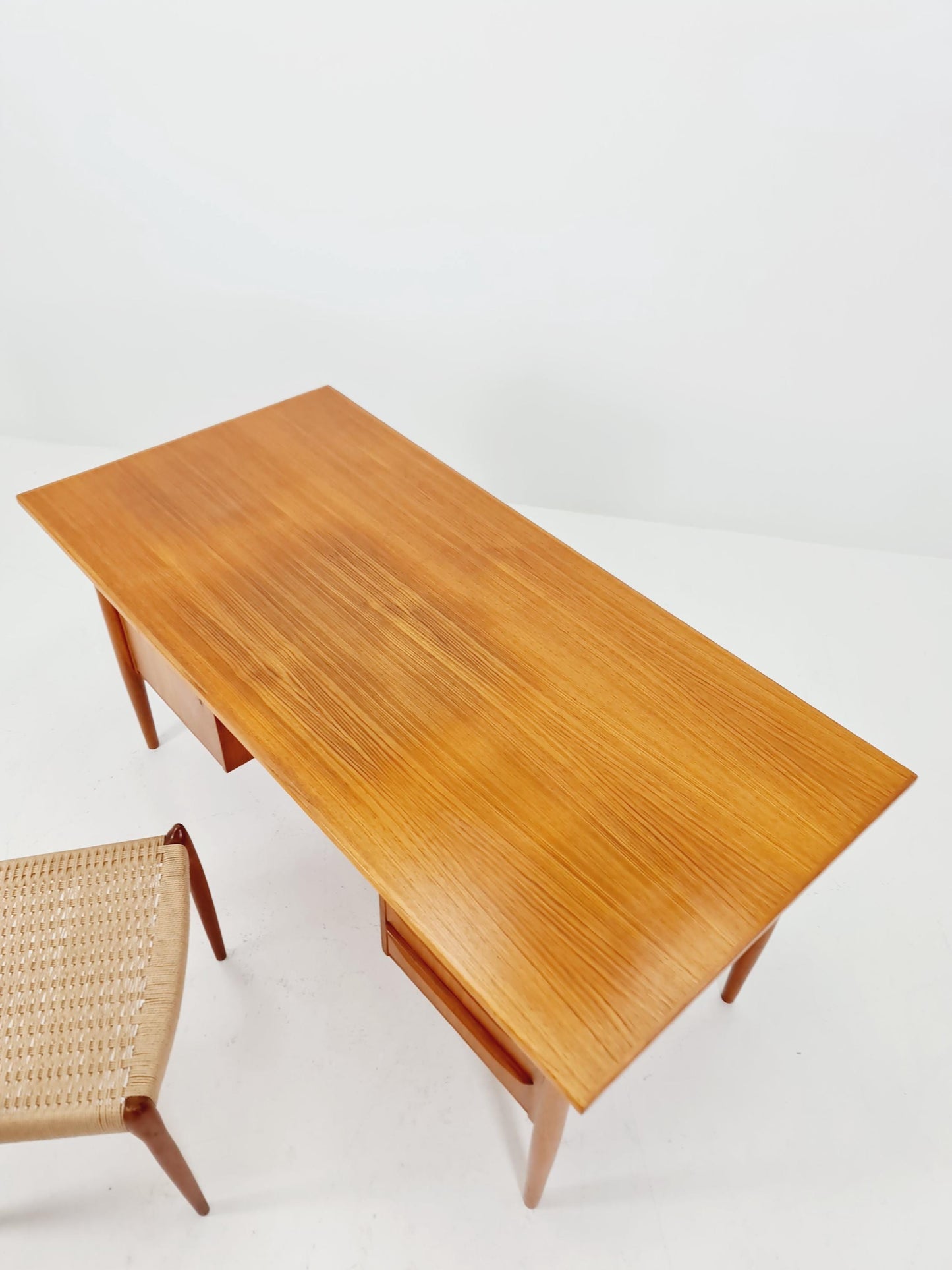 Mid century Danish teak desk By Gunnar Nielsen Tibergaard , 1960s