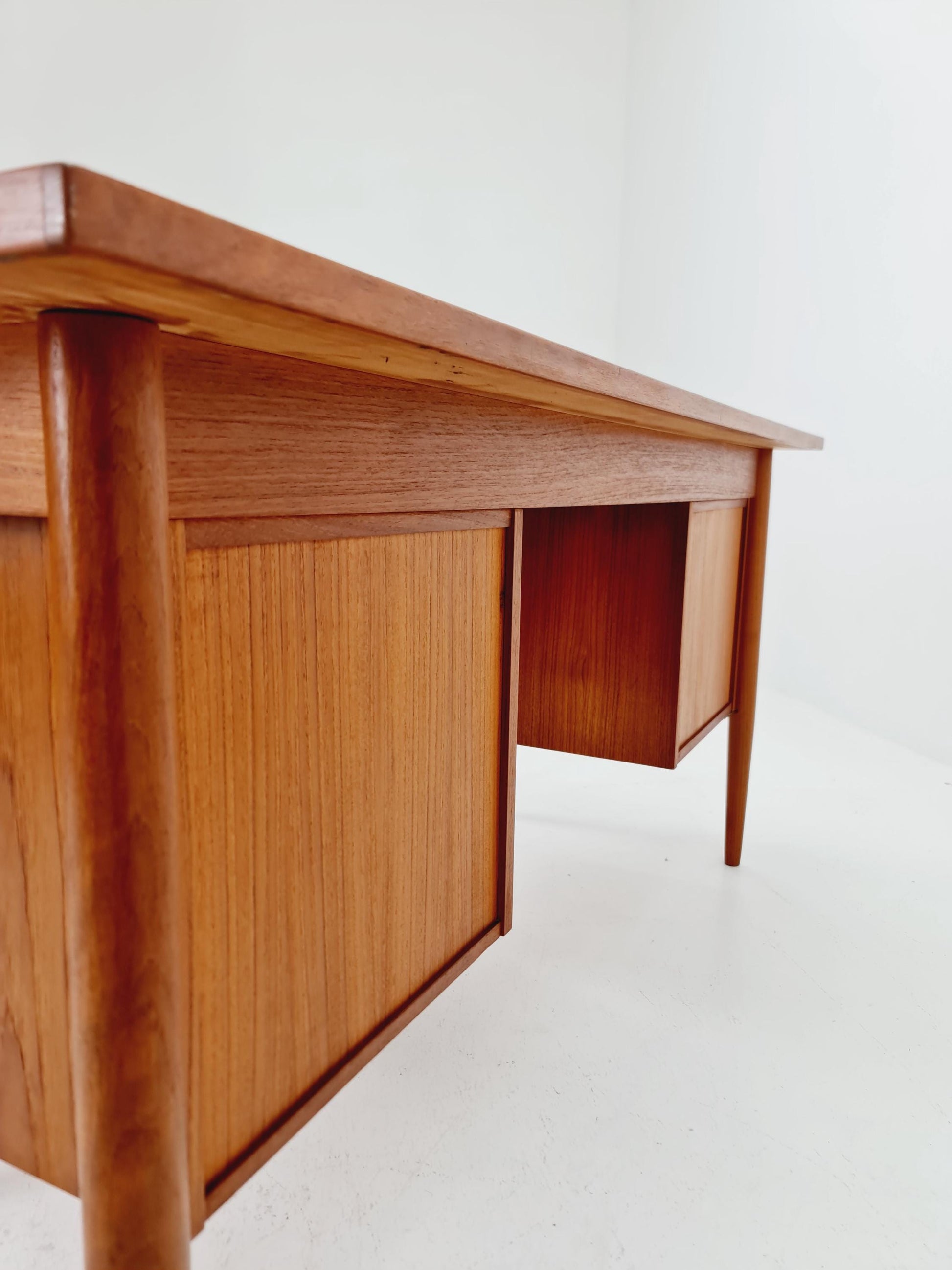 Mid century Danish teak desk By Gunnar Nielsen Tibergaard , 1960s