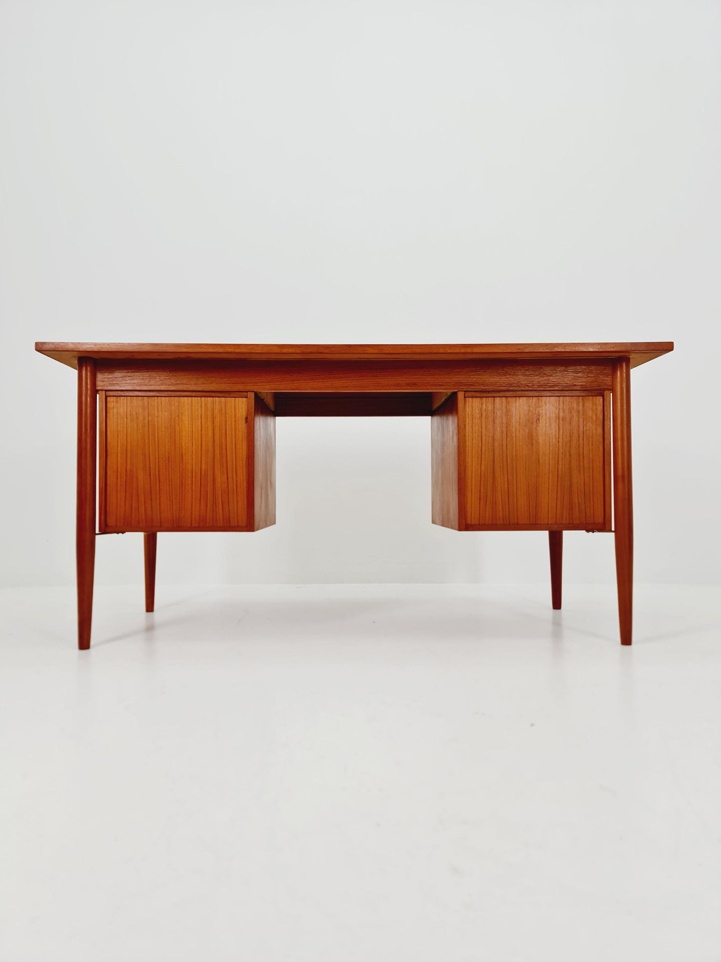 Mid century Danish teak desk By Gunnar Nielsen Tibergaard , 1960s
