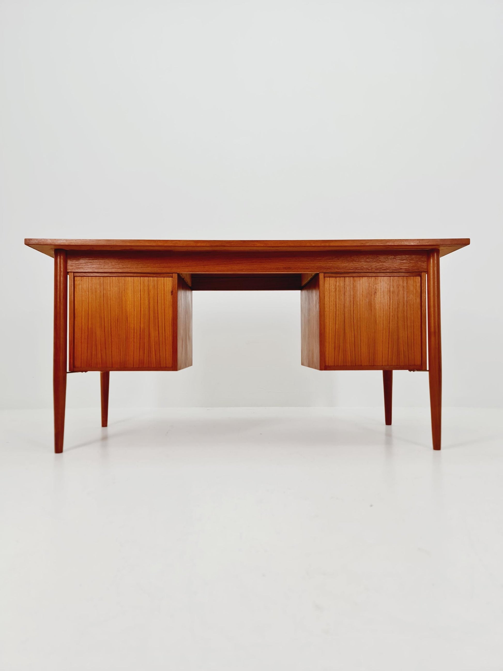 Mid century Danish teak desk By Gunnar Nielsen Tibergaard , 1960s
