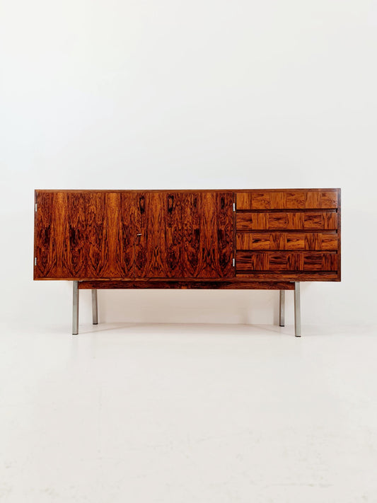 Rare Mid Century Modern Rosewwod German Sideboard, 1960s