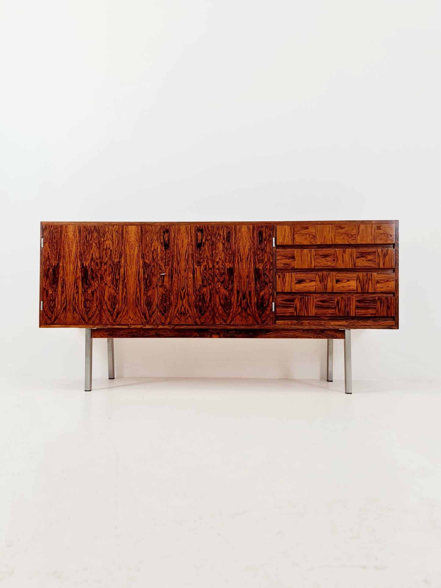 Rare Mid Century Modern Rosewwod German Sideboard, 1960s